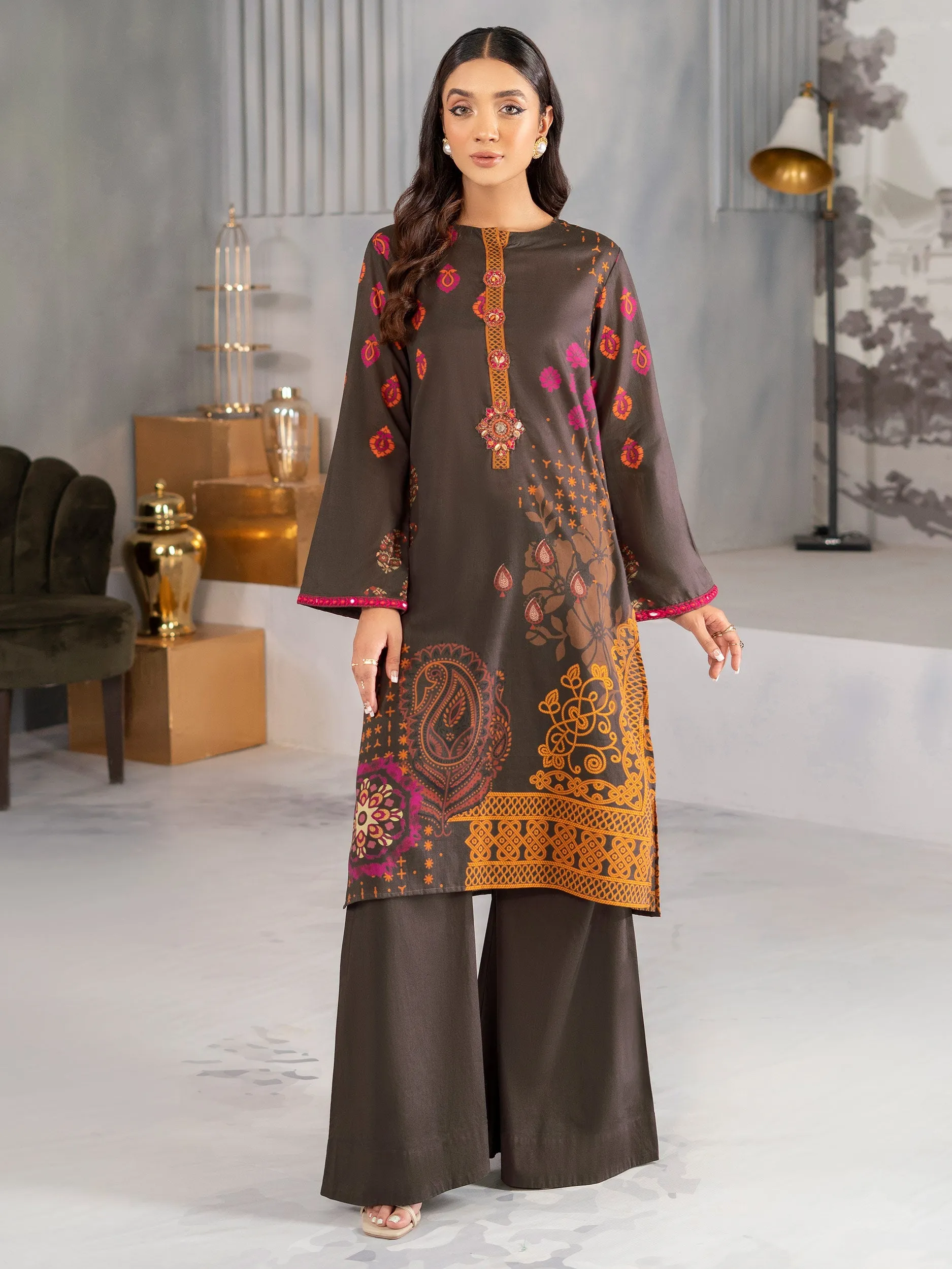 2 Piece Lawn Suit-Embroidered (Unstitched)