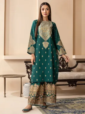 2 Piece Lawn Suit-Gold Pasted Printed (Unstitched)