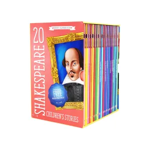 20 Shakespeare Easy Classics Childrens Stories The Complete Collection - Includes FREE (QR codes) - Age 7  - Hardback