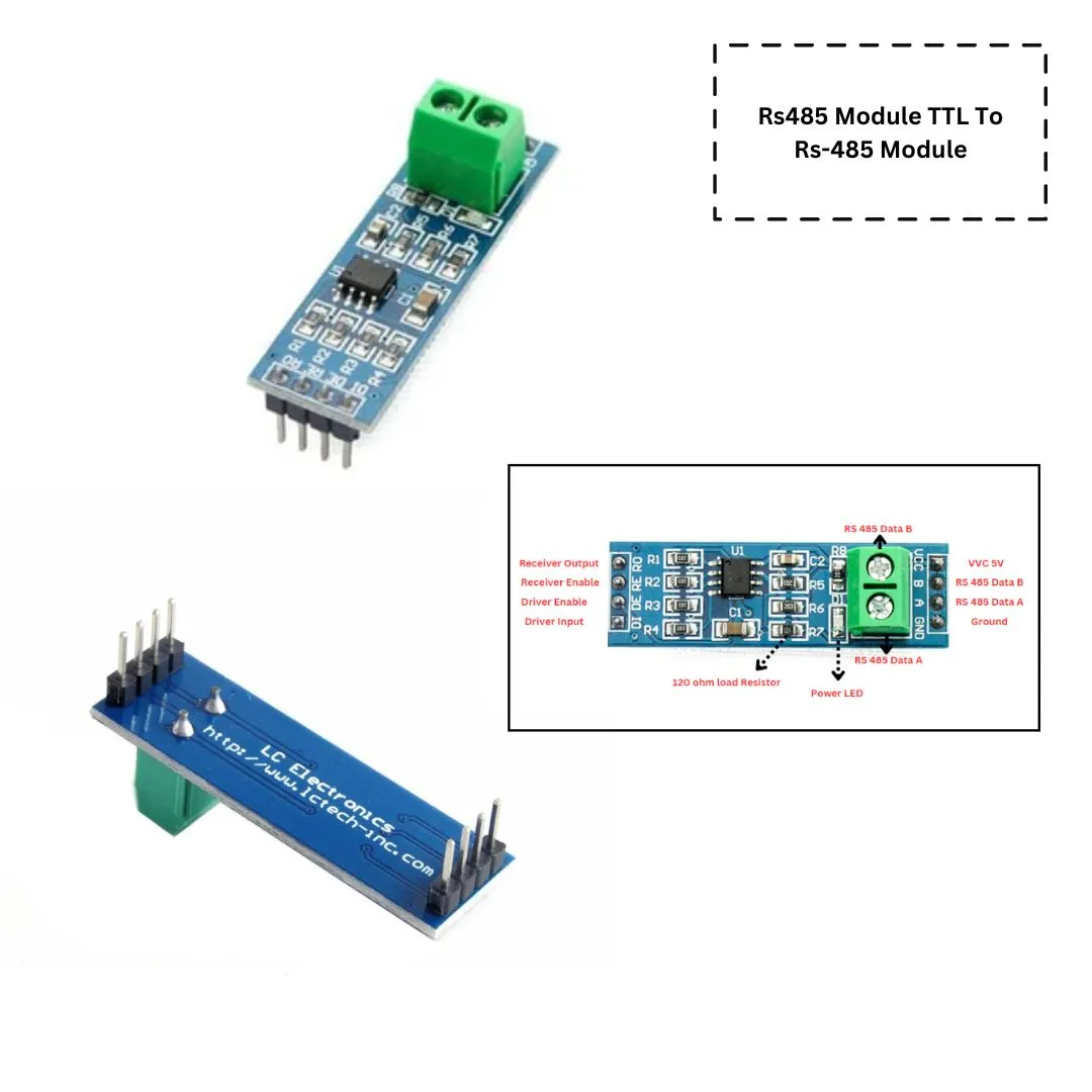 3.3V-5V TTL to RS485 Power Supply Converter Board Hardware Auto Controllers