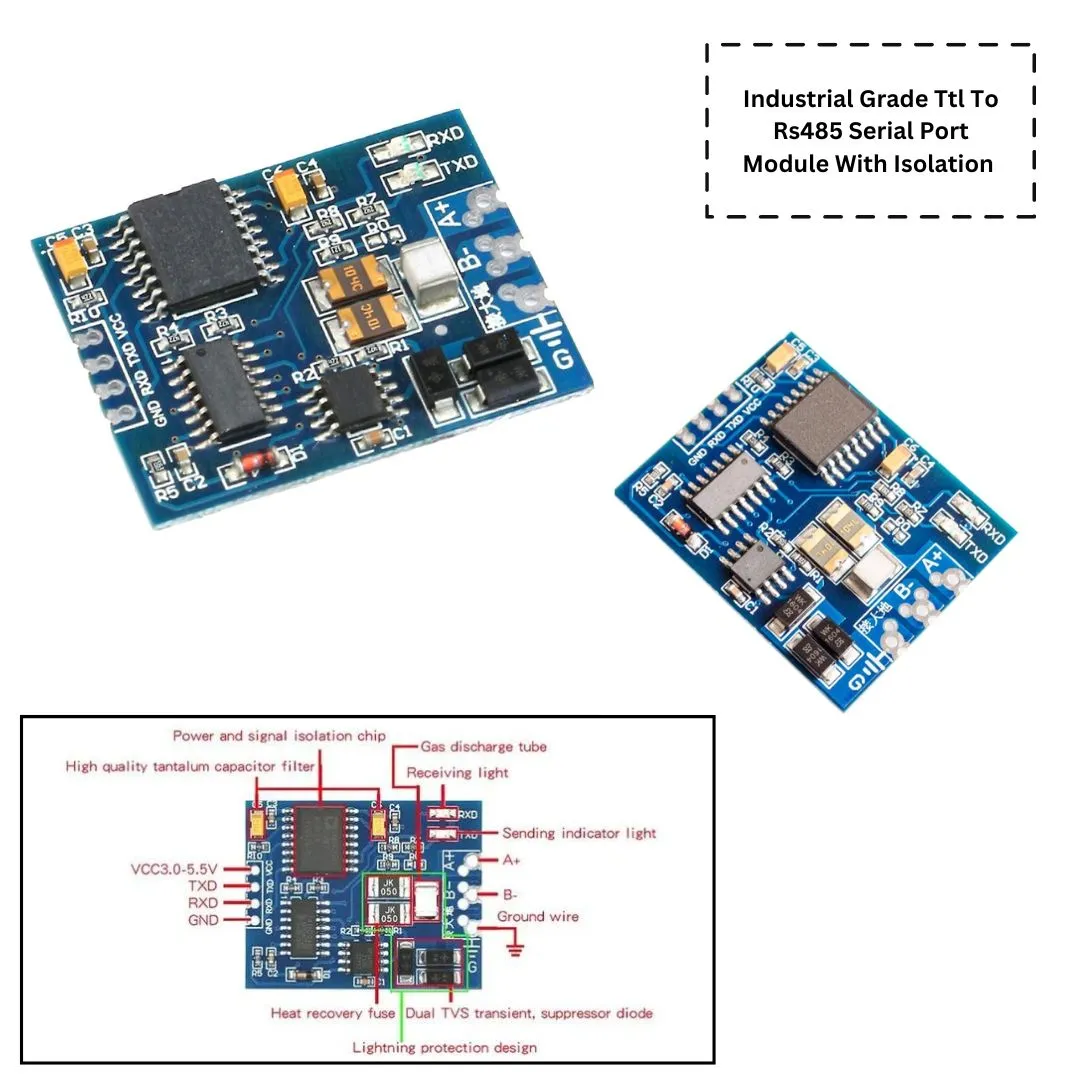 3.3V-5V TTL to RS485 Power Supply Converter Board Hardware Auto Controllers