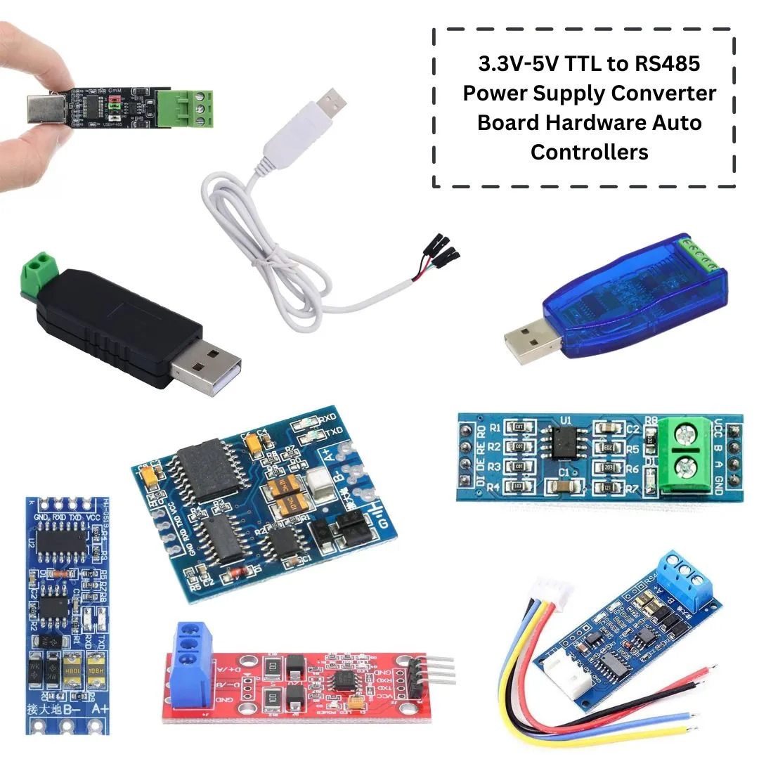 3.3V-5V TTL to RS485 Power Supply Converter Board Hardware Auto Controllers