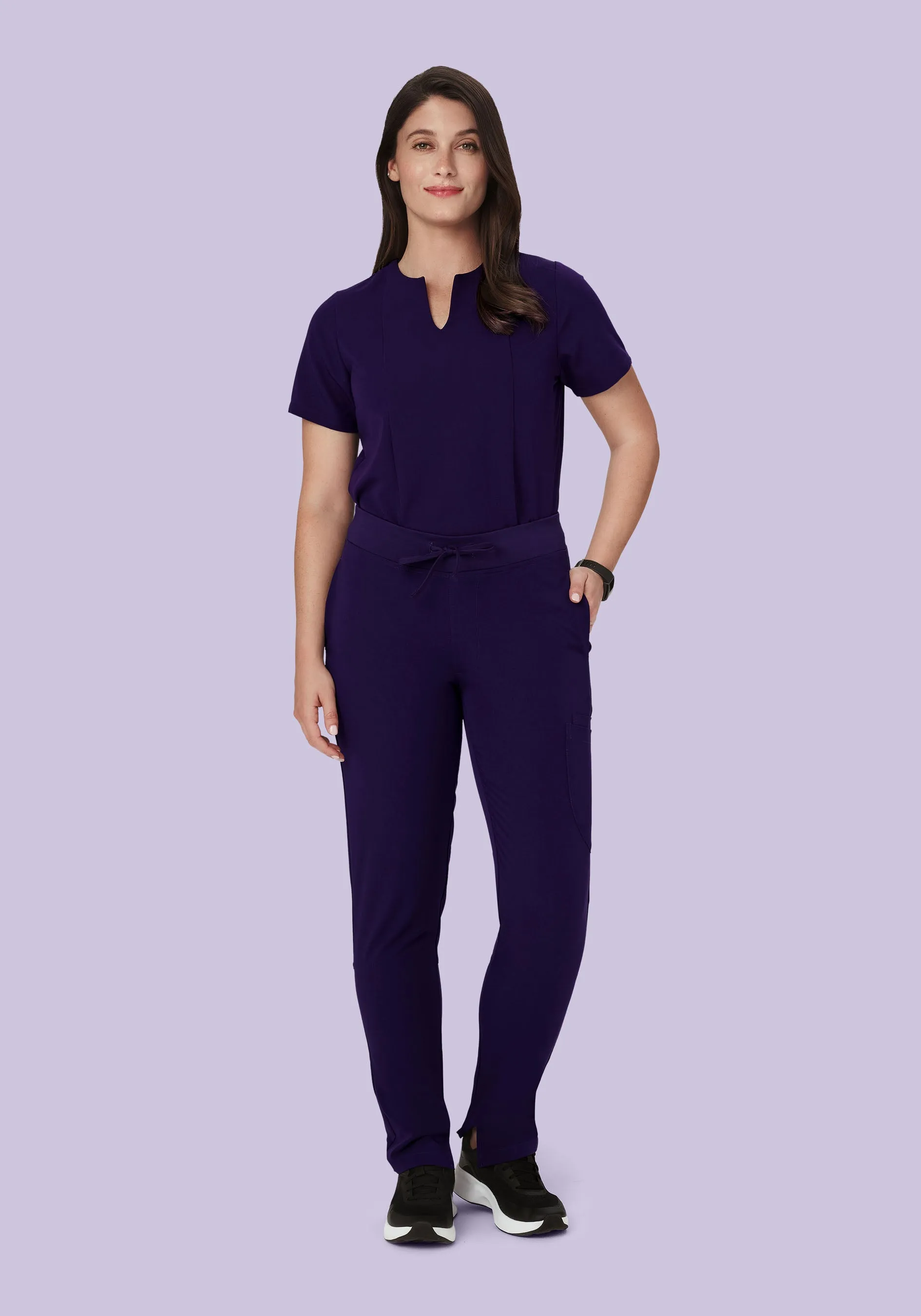 6 Pocket Slim Pants Eggplant