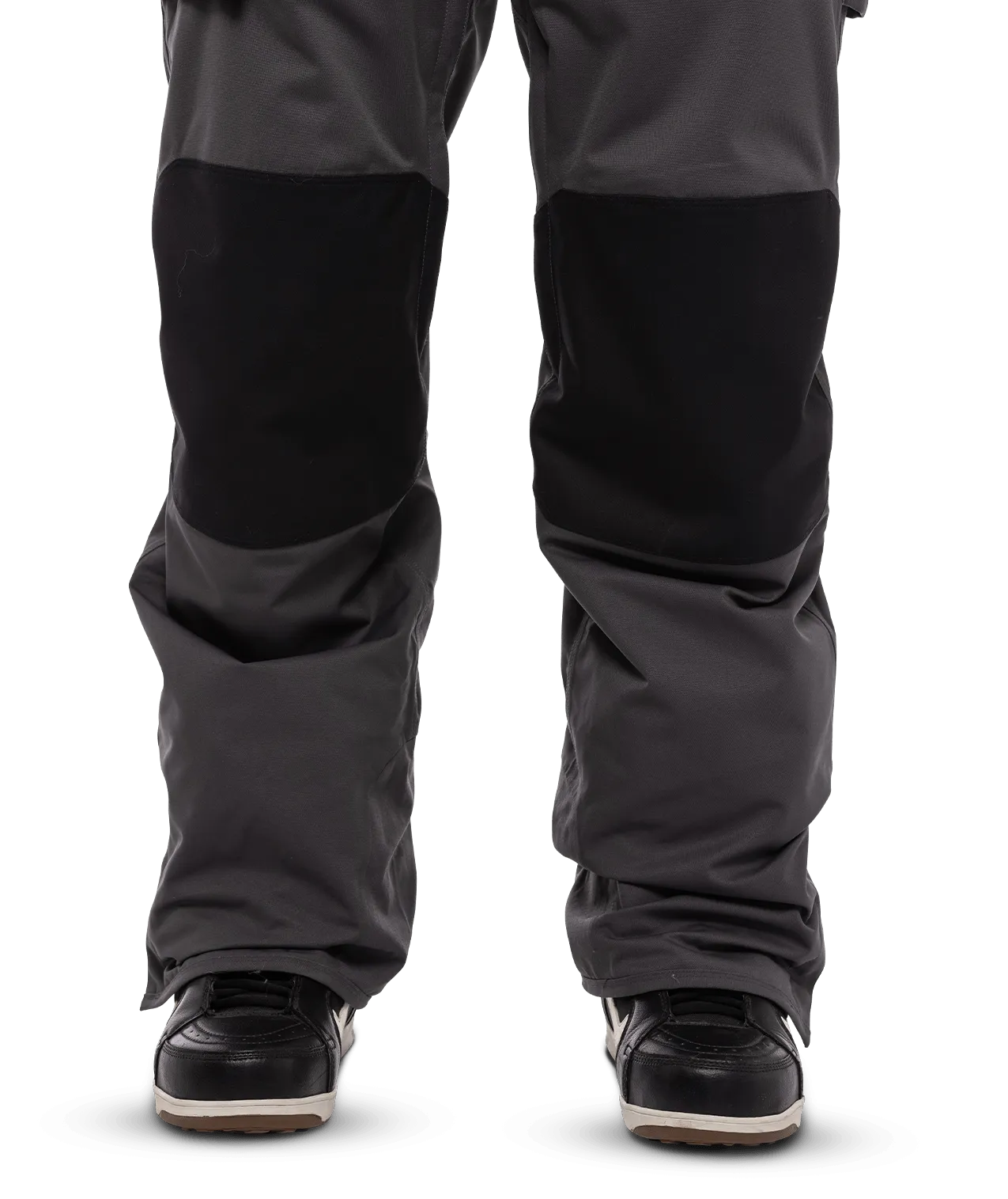 686 Hot Lap Insulated Bib Snowboard Pants Charcoal Colorblock 2024