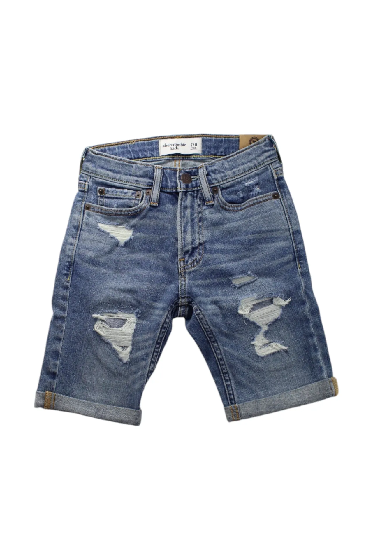 Abercrombie & Fitch Distressed Denim Shorts 7-8Y