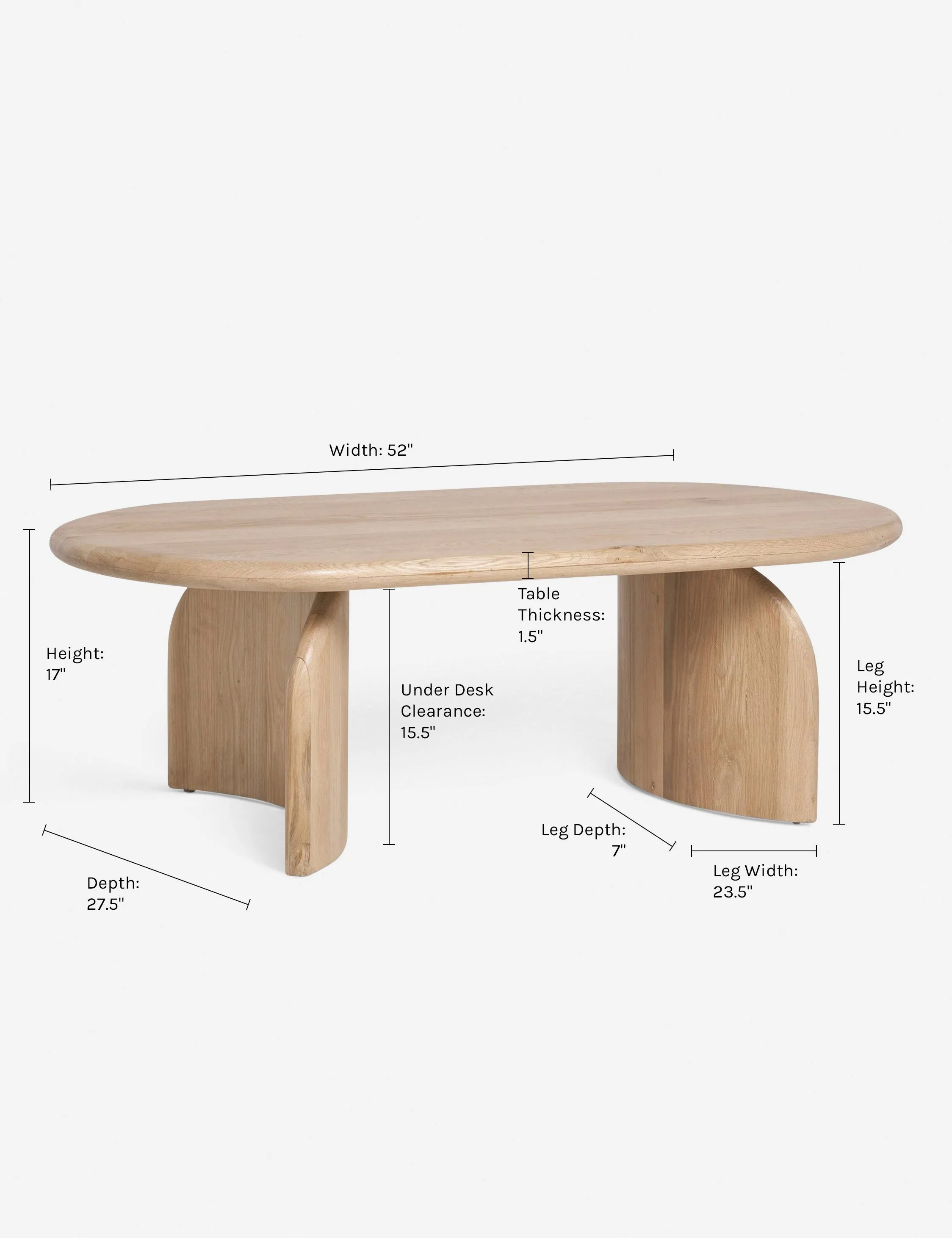 Ada Oval Coffee Table