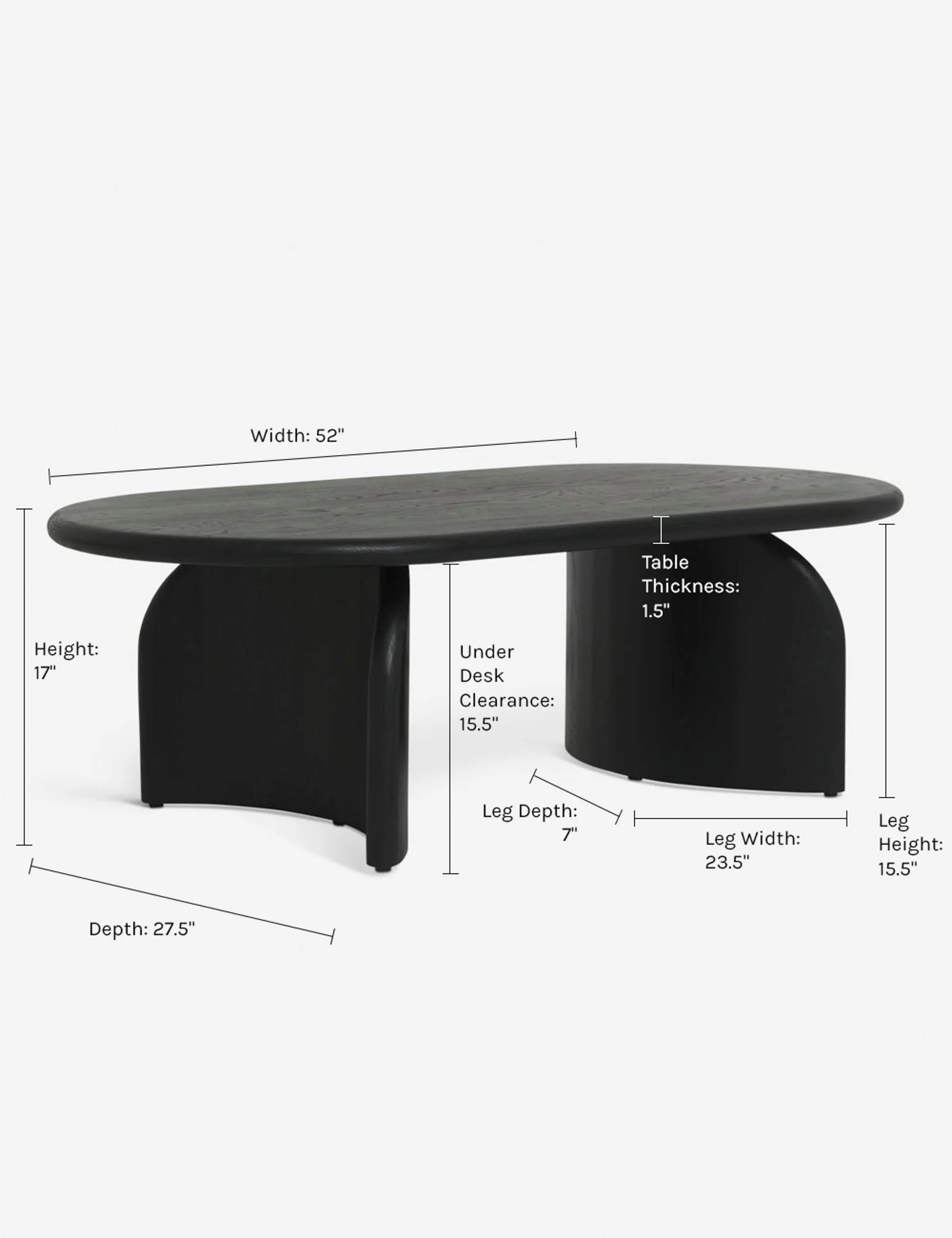 Ada Oval Coffee Table