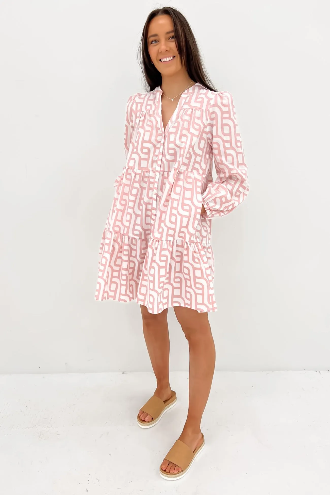 Alanah Mini Dress Pink