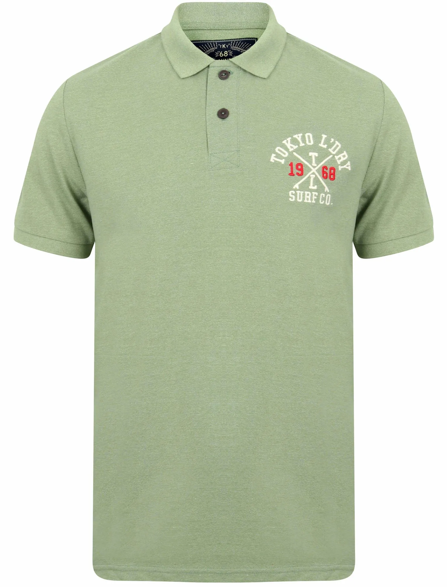 Albany Cove Applique Cotton Grindle Polo Shirt in Green Bay - Tokyo Laundry