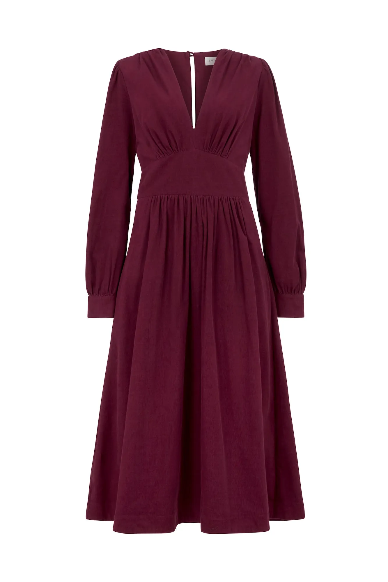 Amara Needlecord Boysenberry Dress