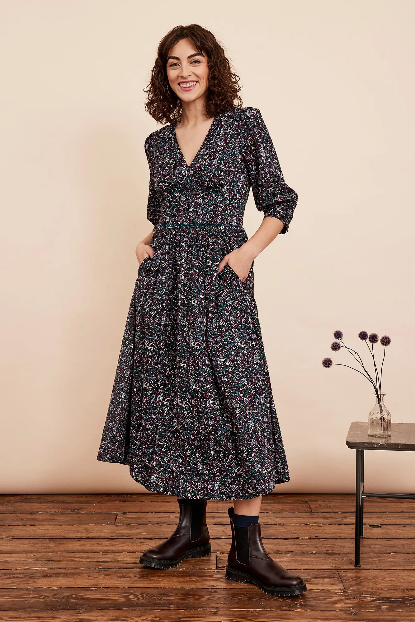 Amelia Midnight Ditsy Dress