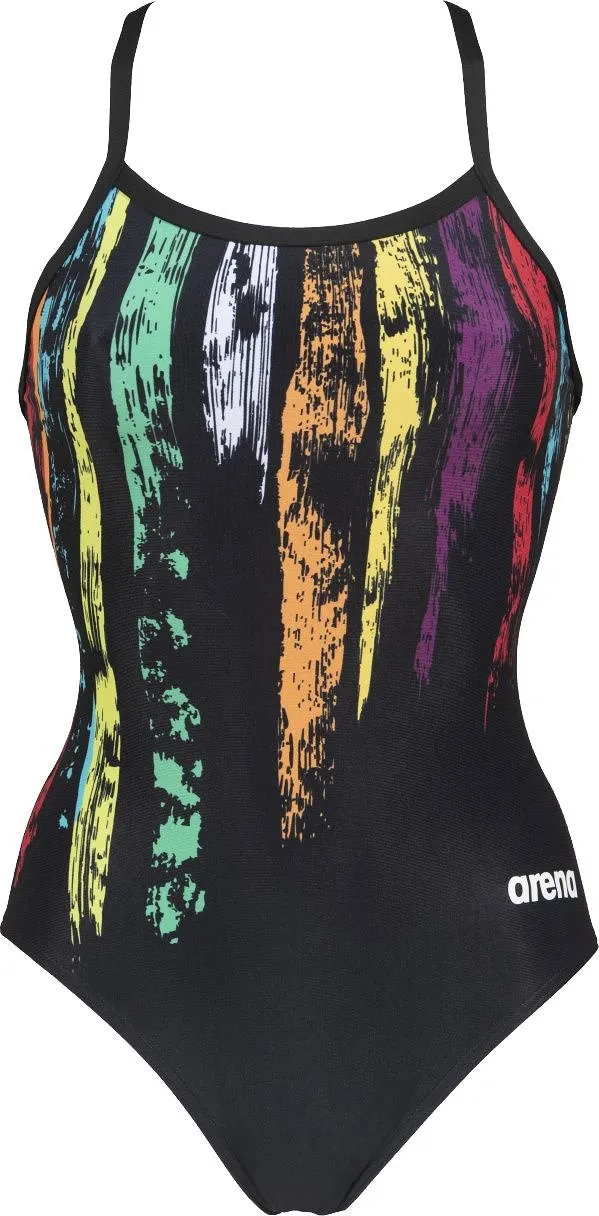 Arena Team Painted Stripes Sports Swimsuit - Women's|-|Maillot de bain sport Arena Team Painted Stripes - Femme