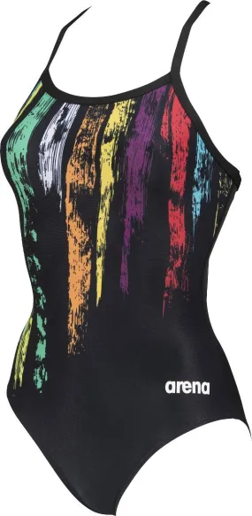 Arena Team Painted Stripes Sports Swimsuit - Women's|-|Maillot de bain sport Arena Team Painted Stripes - Femme