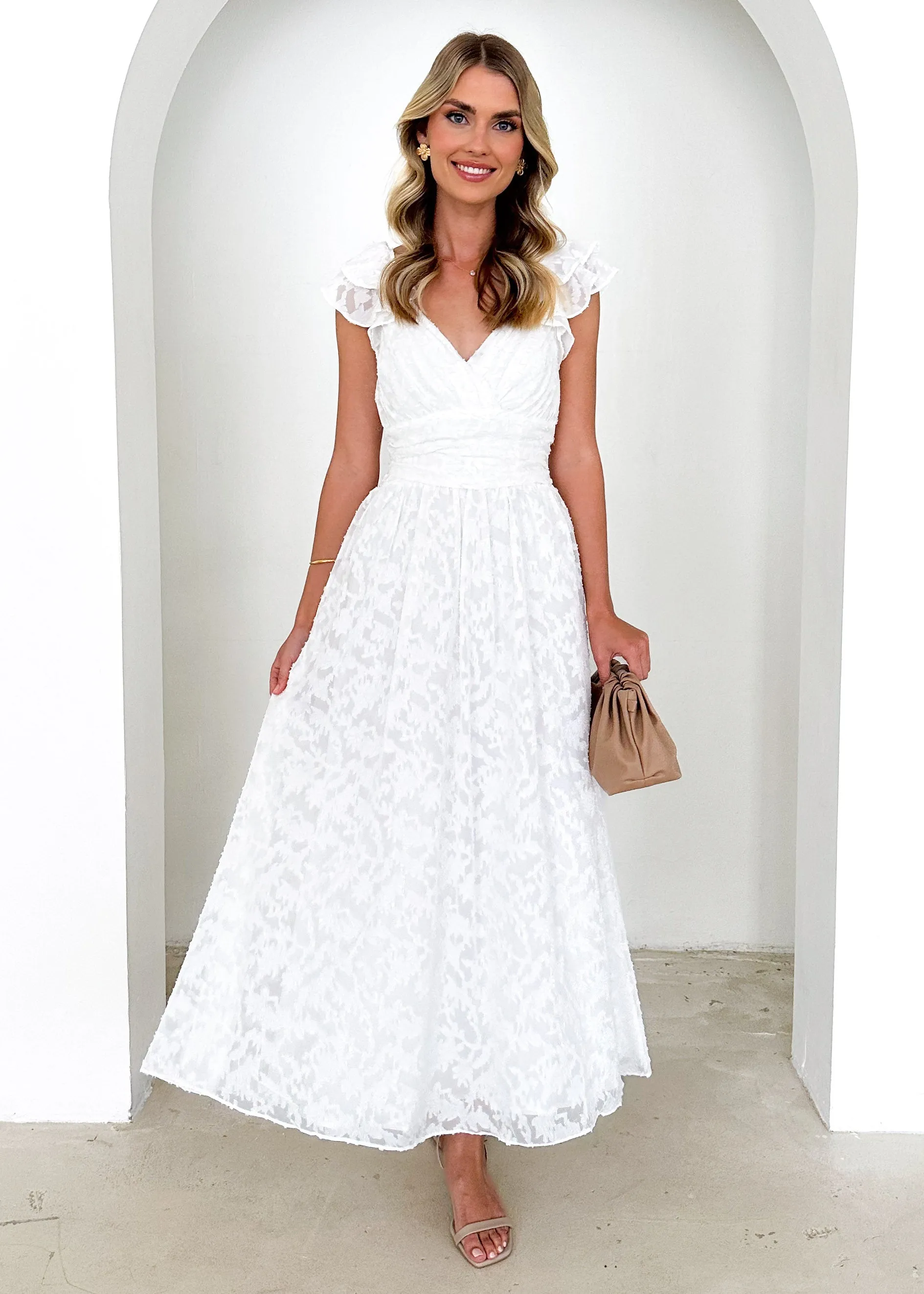 Aries Maxi Dress - Off White