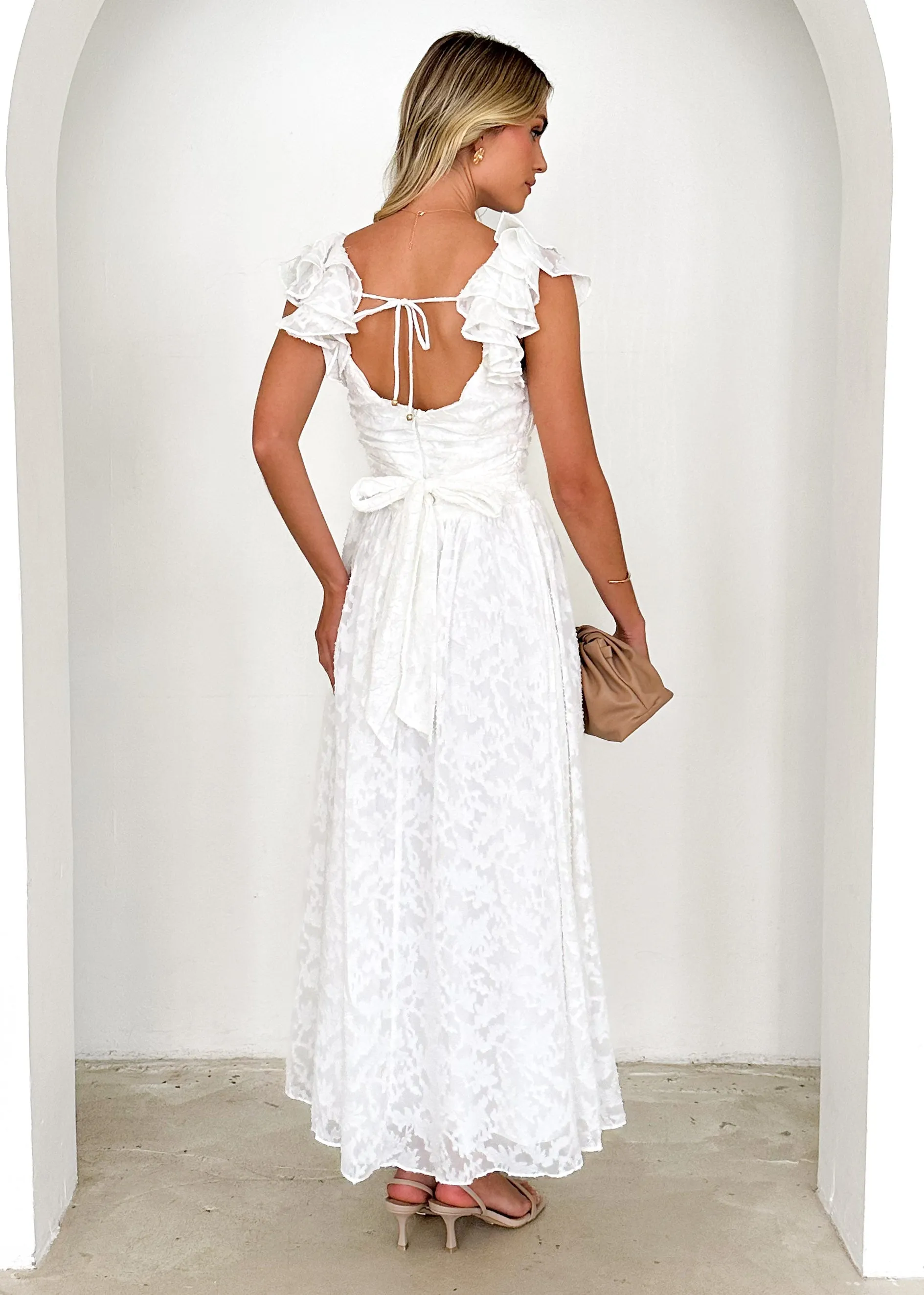 Aries Maxi Dress - Off White