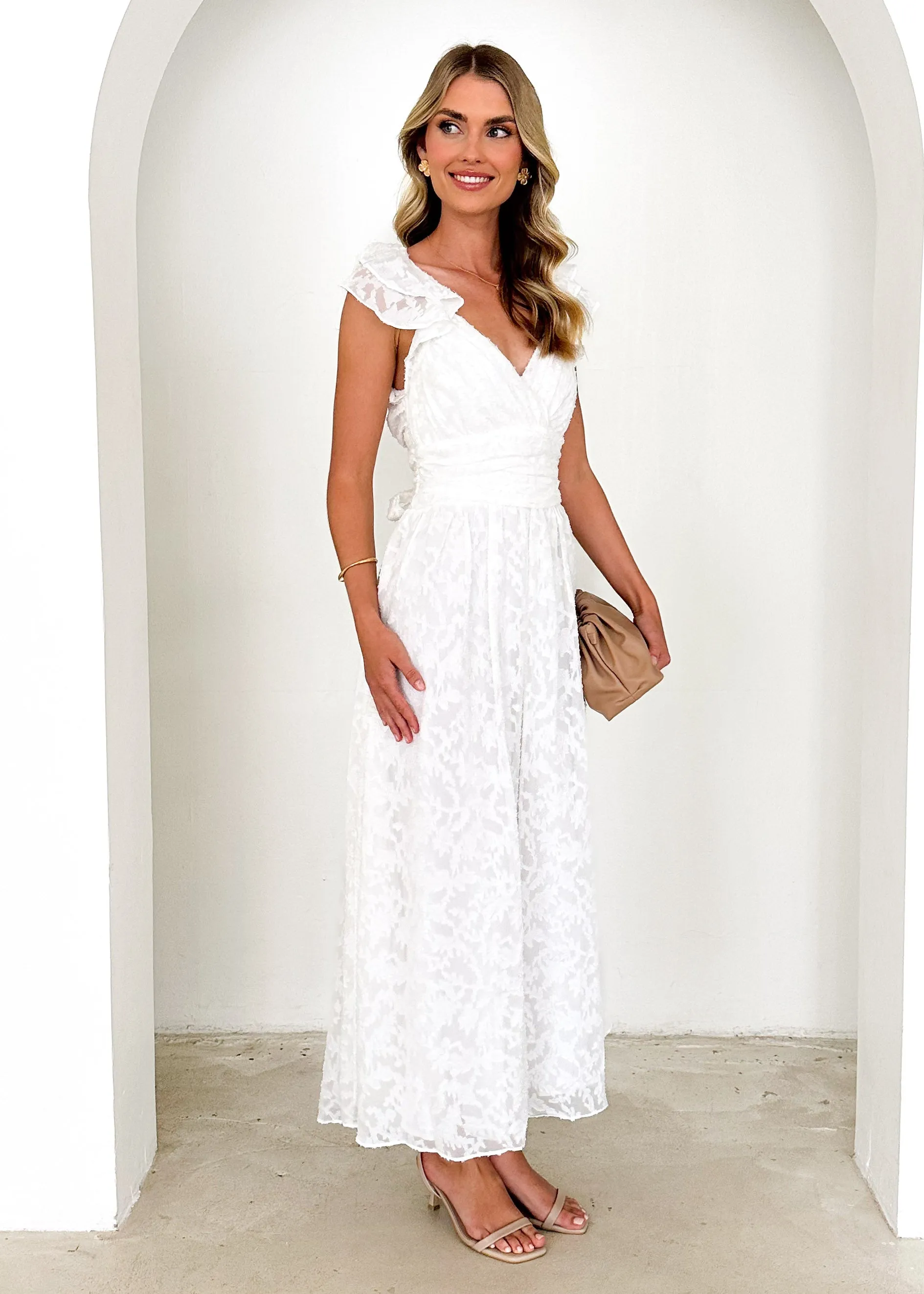 Aries Maxi Dress - Off White