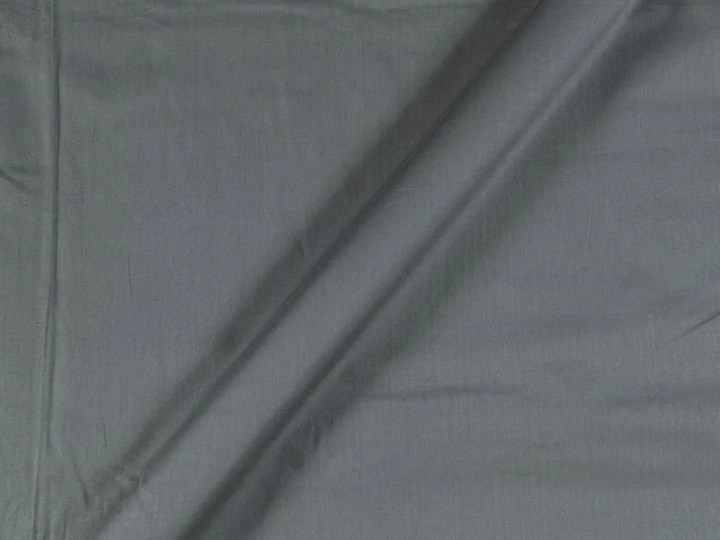 Ash Gray Plain Dyed Cotton Satin Fabric