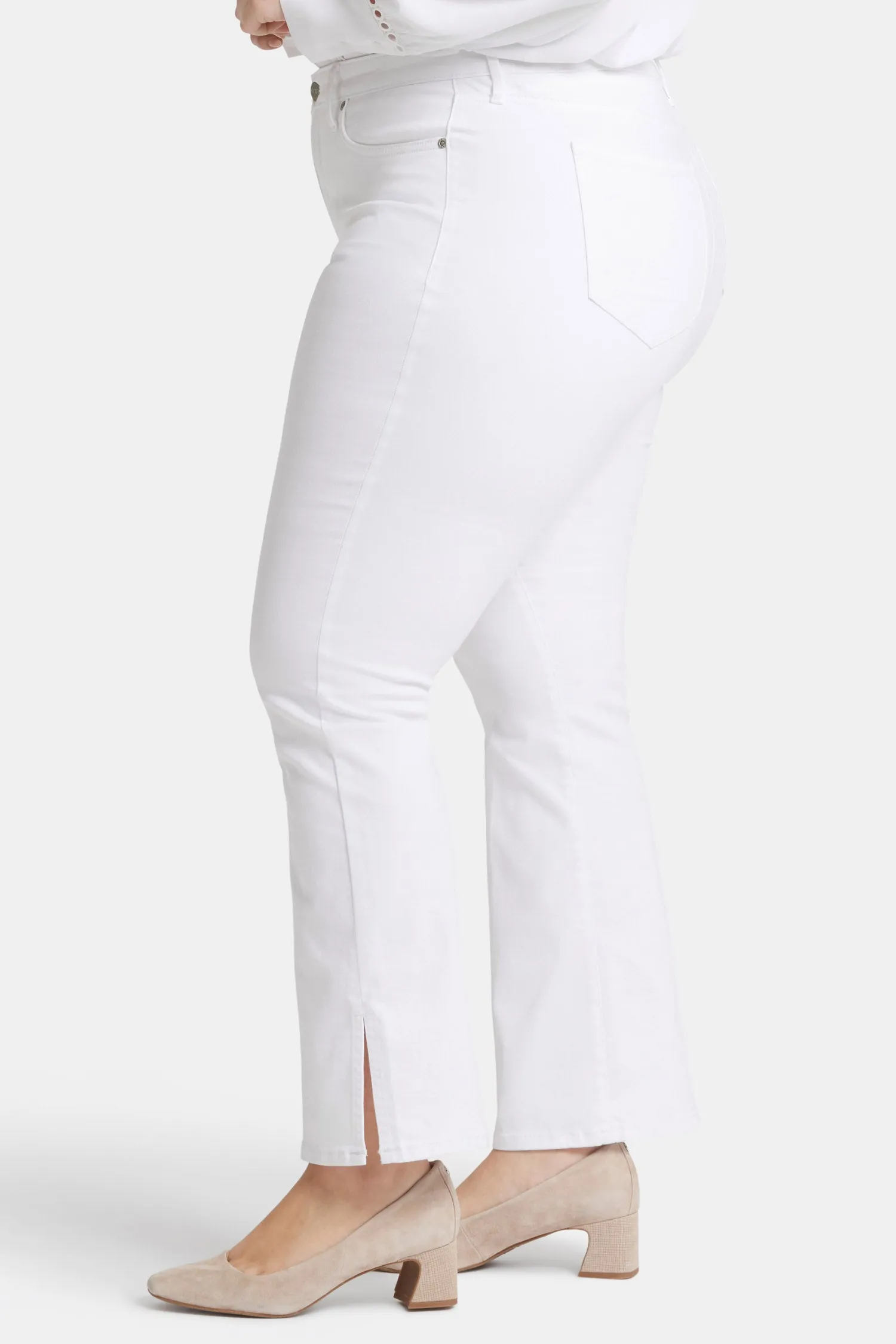 Barbara Bootcut Jeans In Plus Size - Optic White