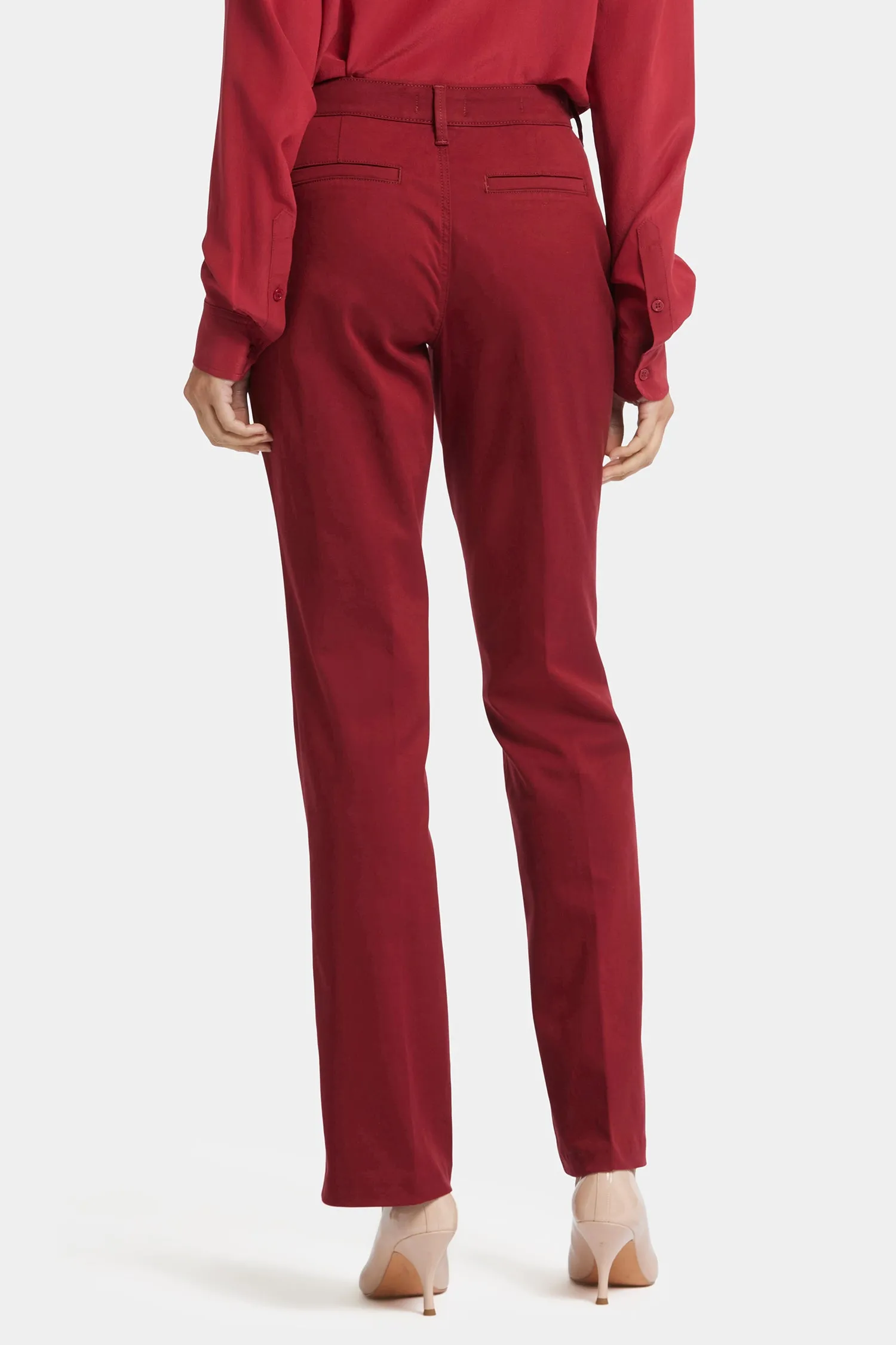 Barbara Bootcut Trouser Pants - Wild Currant