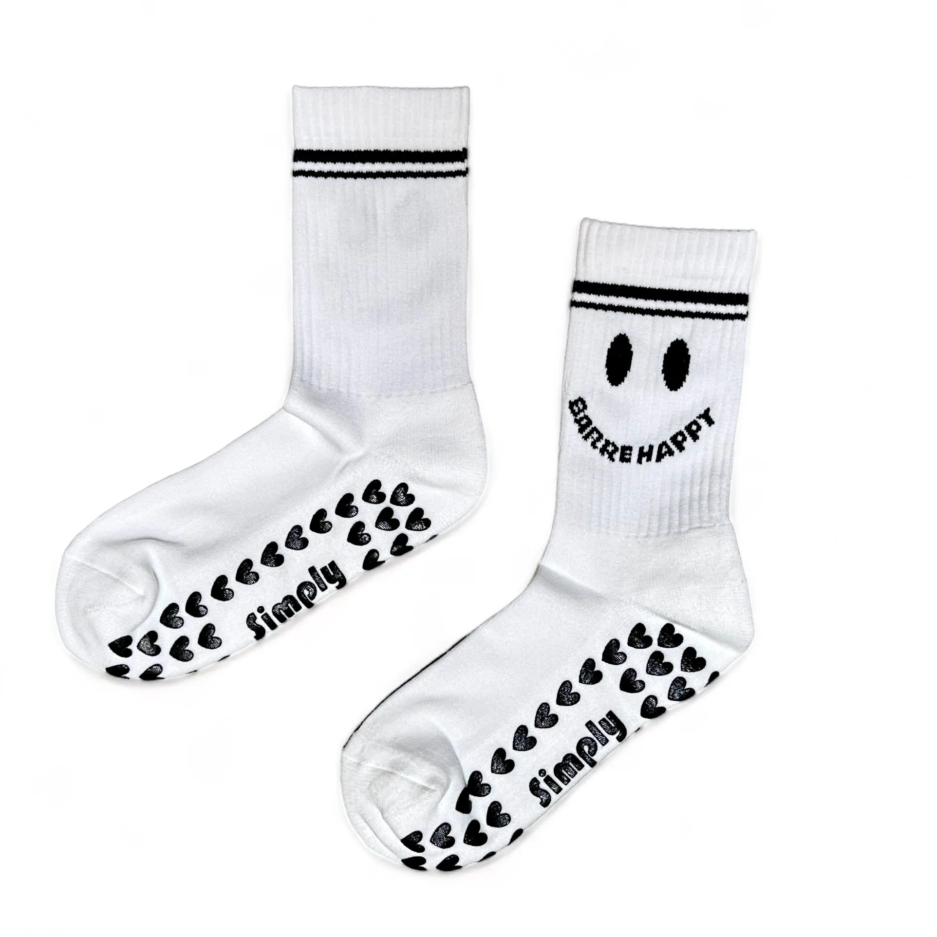 Barre Happy - Crew Grip Socks