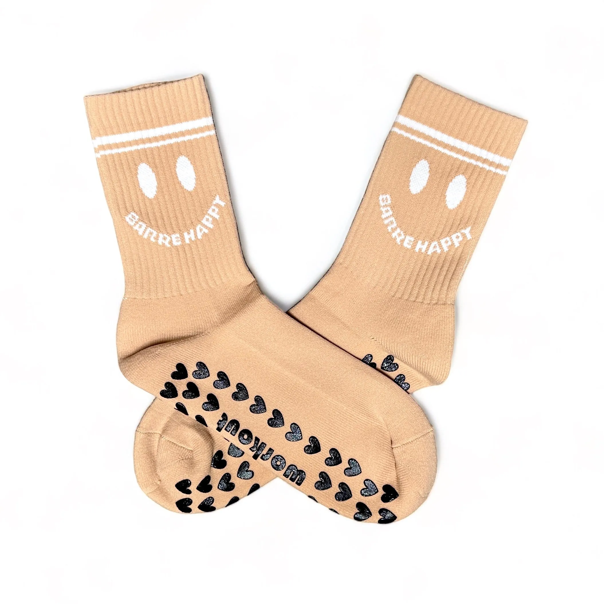 Barre Happy - Crew Grip Socks