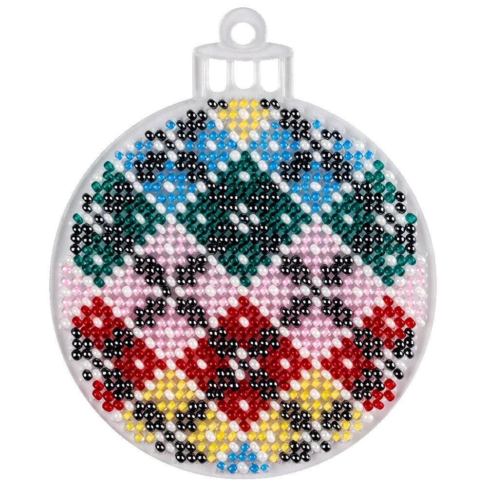 Bead embroidery kit on a plastic base FLPL-036