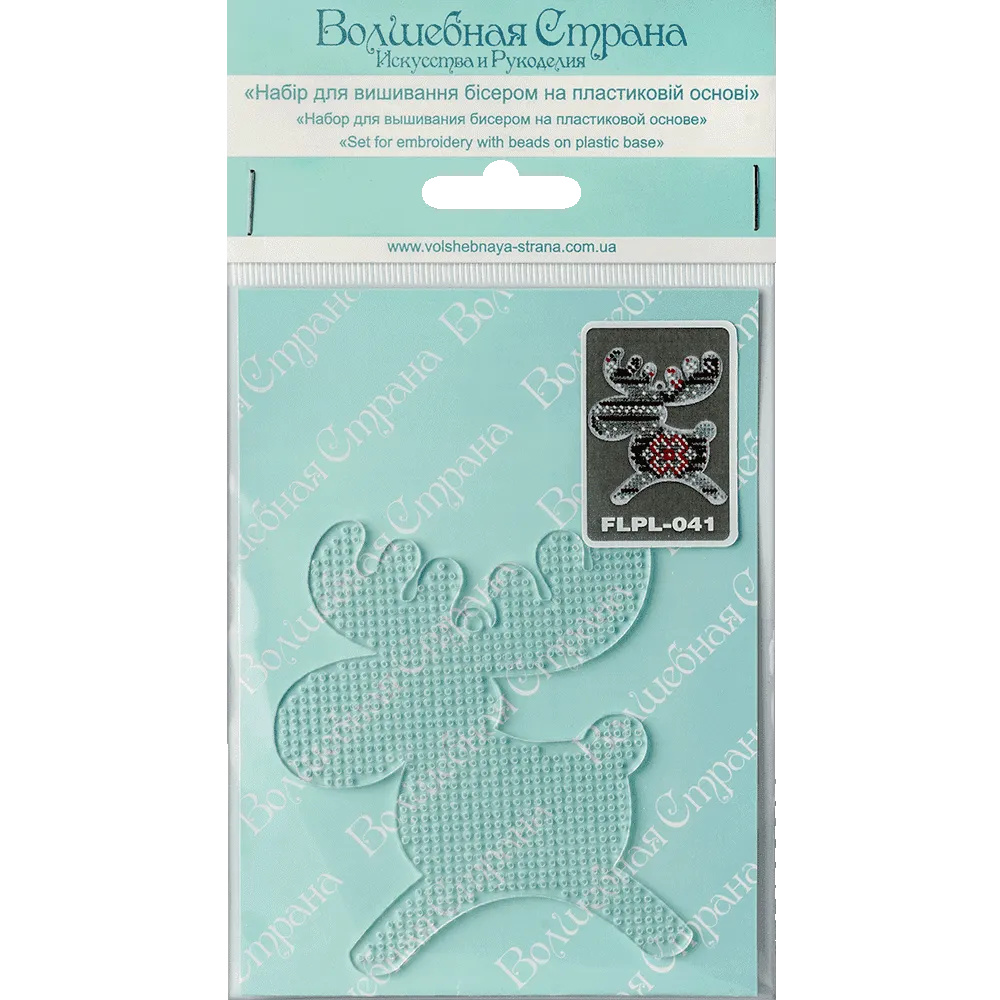 Bead embroidery kit on a plastic base FLPL-041