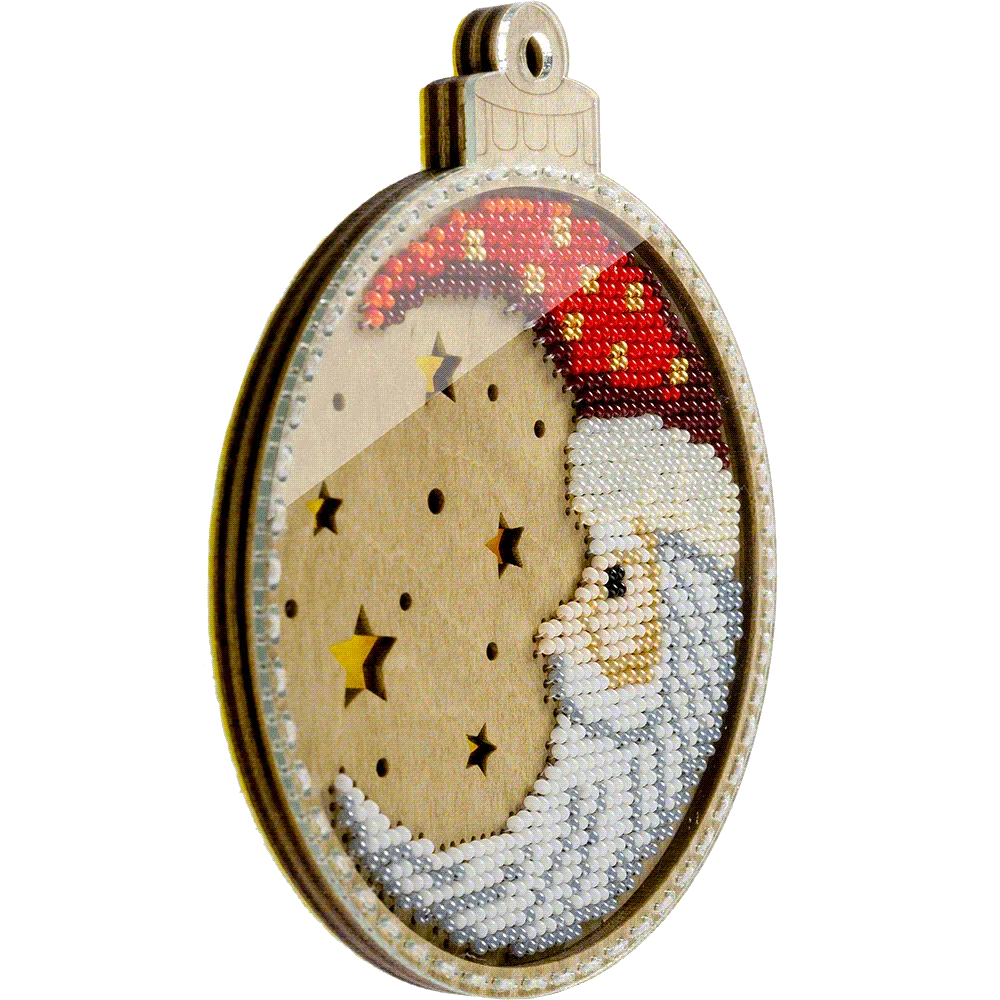 Bead embroidery kit on wood FLK-365