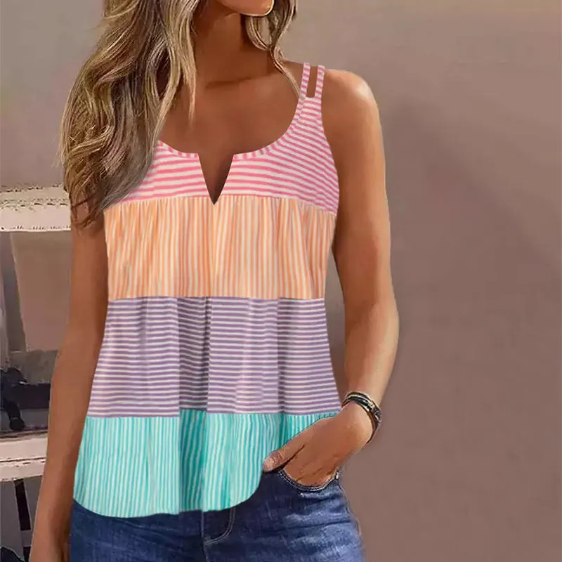 BerryBetty - Casual Striped Tank Top