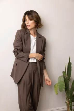 BETTINE OVERSIZED BLAZER (CHOCOLATE)