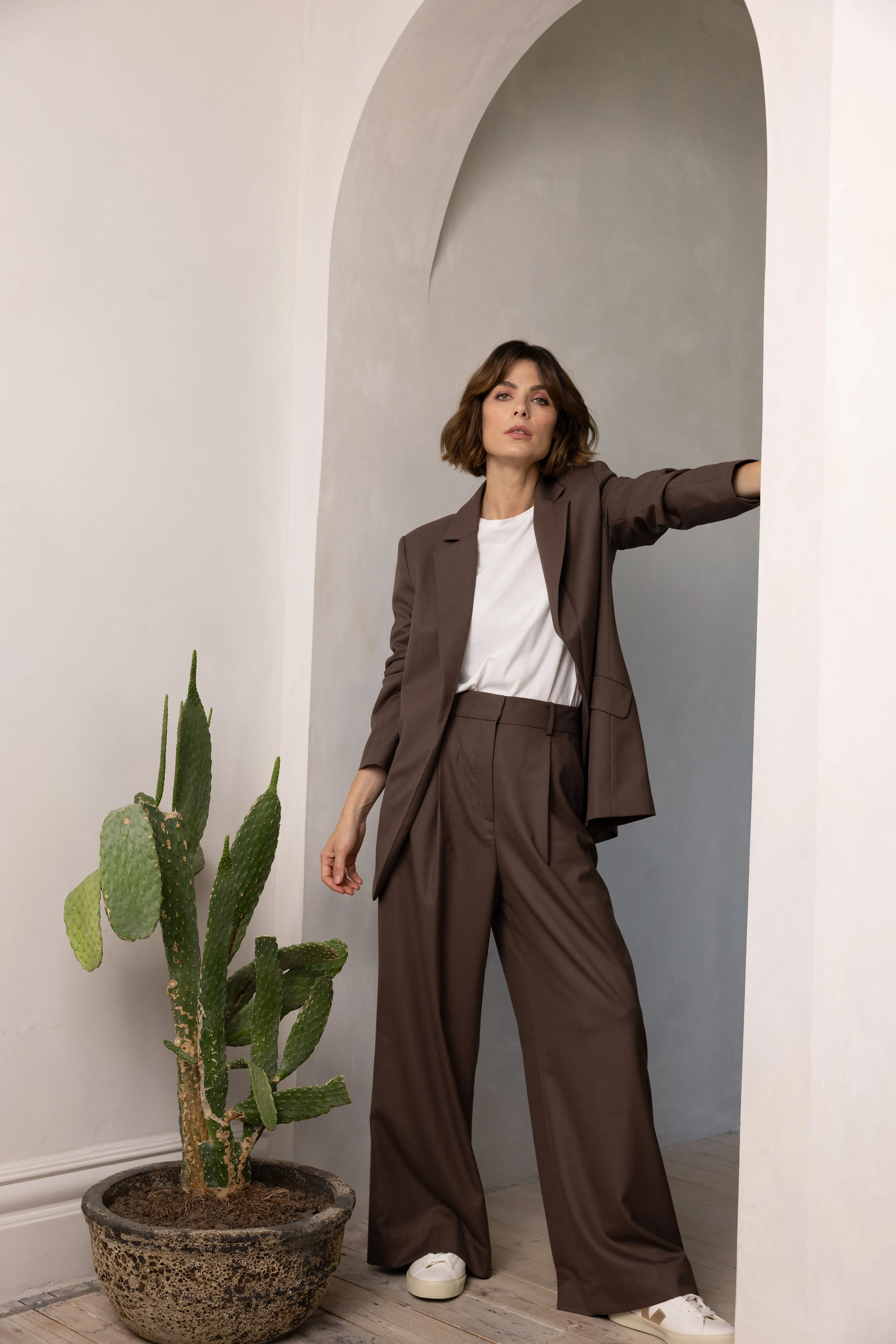 BETTINE OVERSIZED BLAZER (CHOCOLATE)