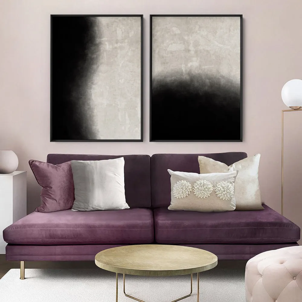 Black on Linen I - Art Print