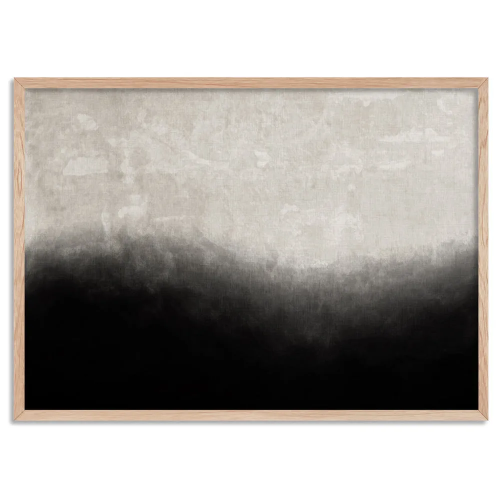 Black on Linen I - Art Print