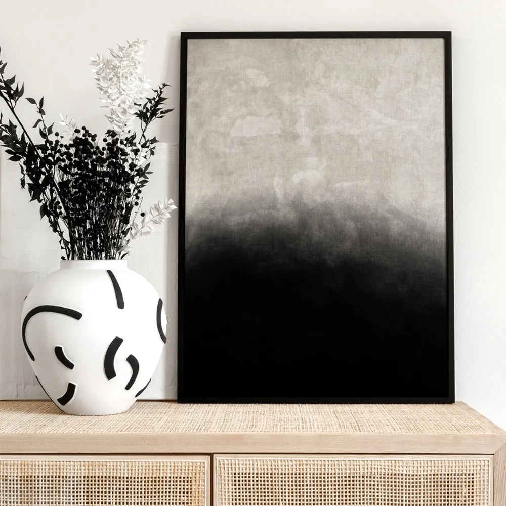 Black on Linen II - Art Print