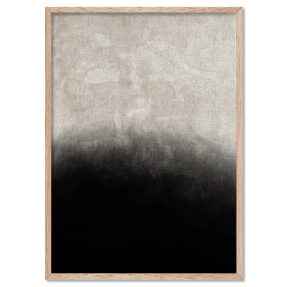 Black on Linen II - Art Print