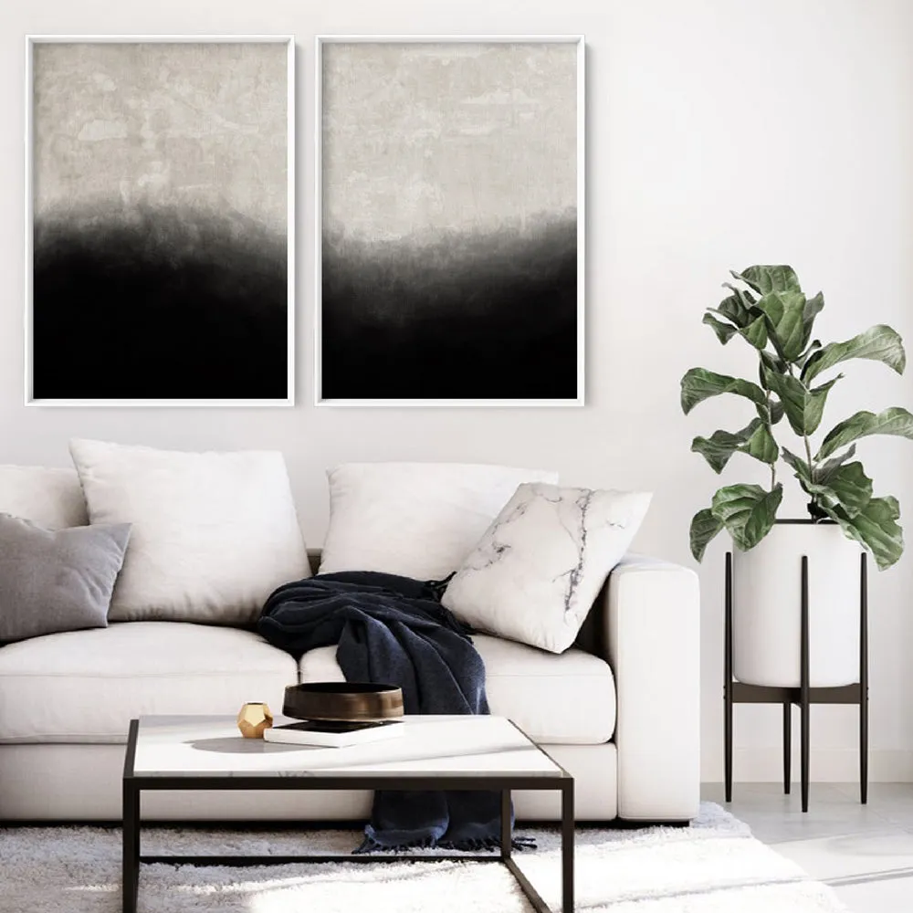 Black on Linen II - Art Print