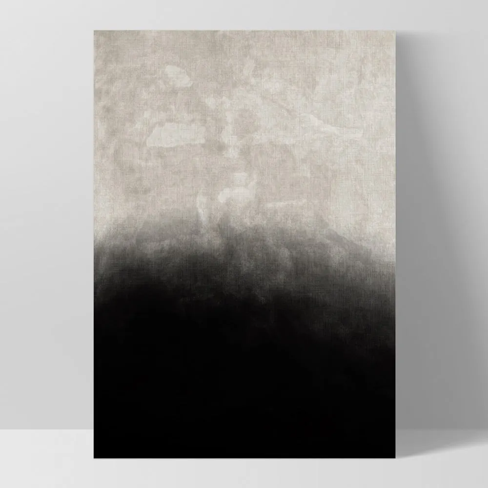 Black on Linen II - Art Print