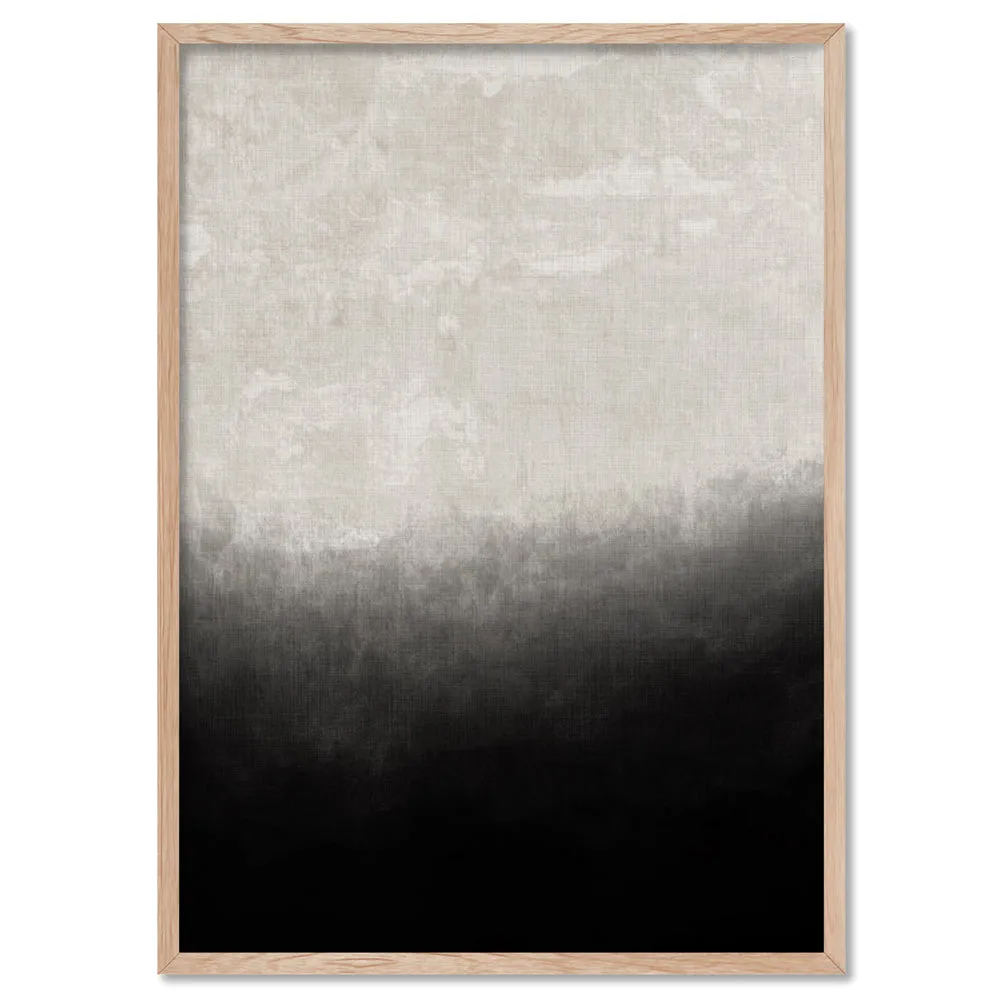 Black on Linen III - Art Print