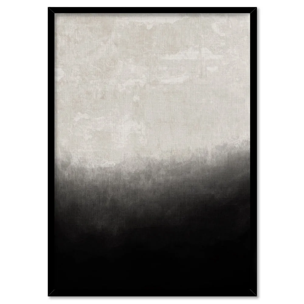 Black on Linen III - Art Print