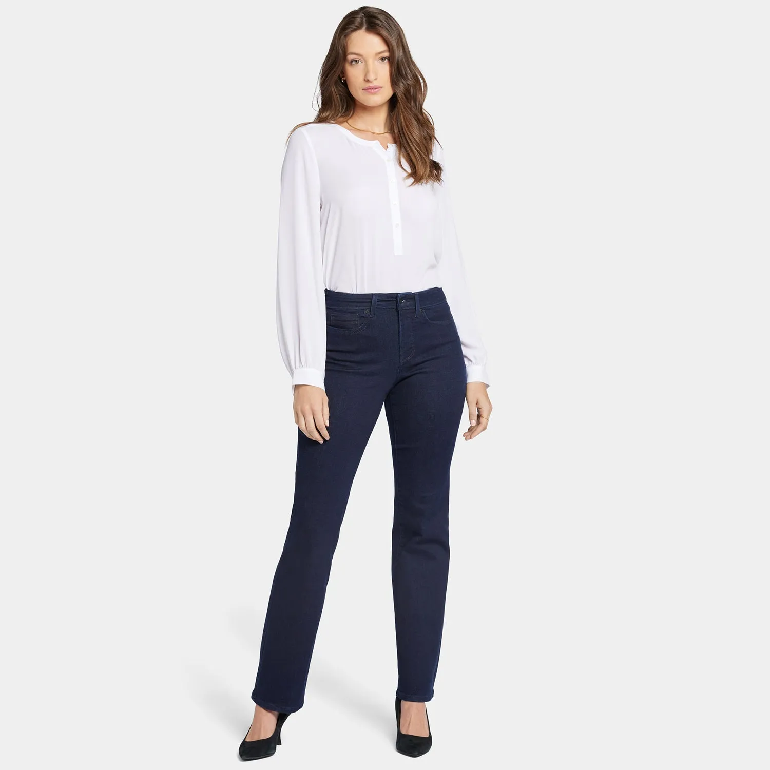 Blake Slim Flared Jeans In Petite - Rinse