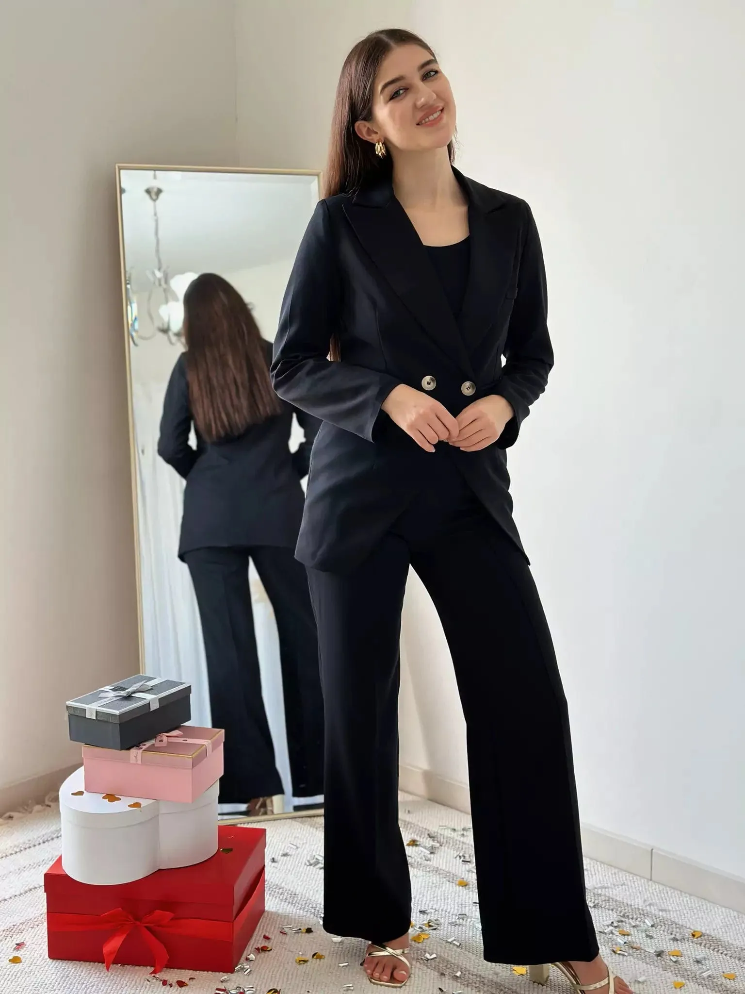 Blanche Blazer And Pants Set