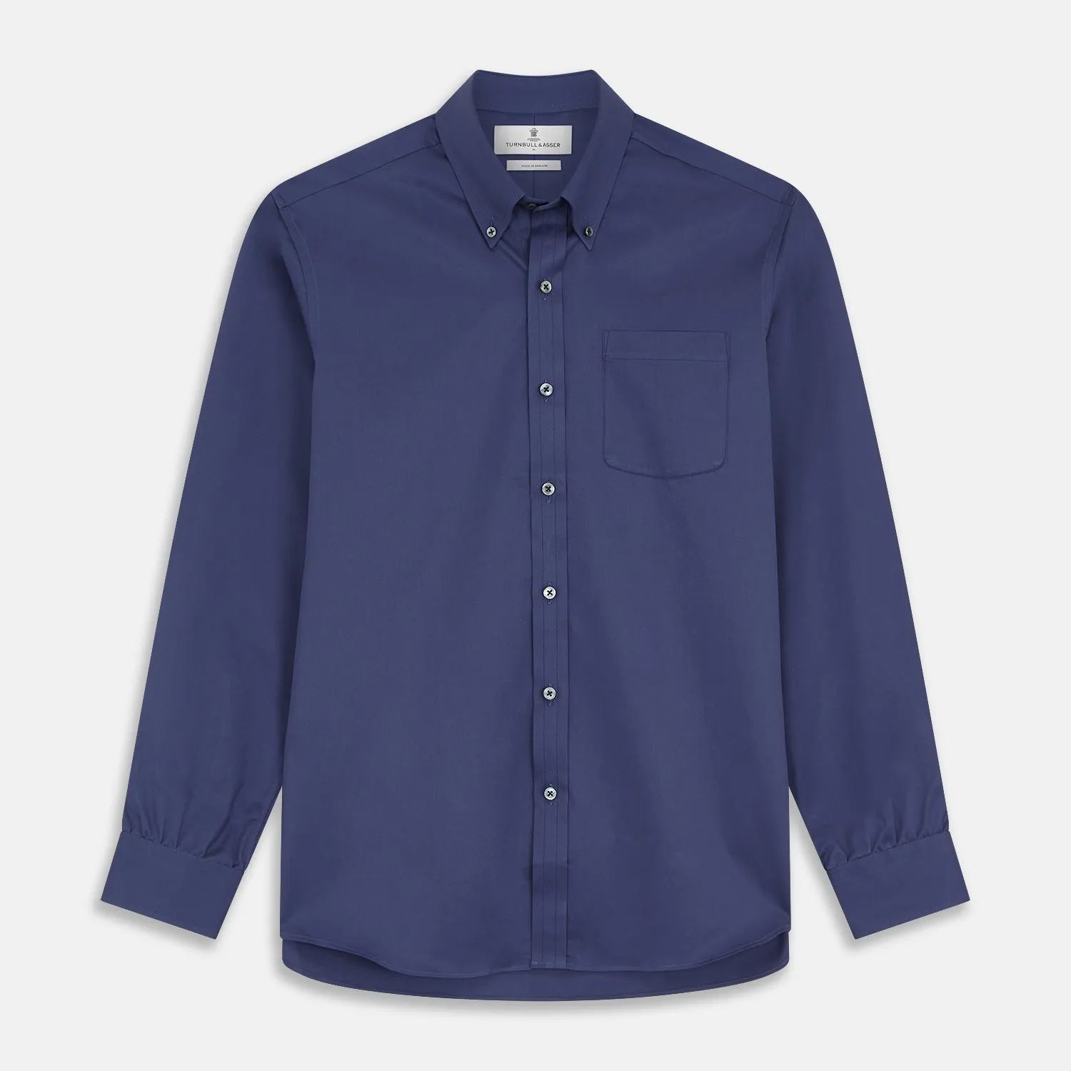 Blue Piece Dyed Weekend Fit Suffolk Shirt