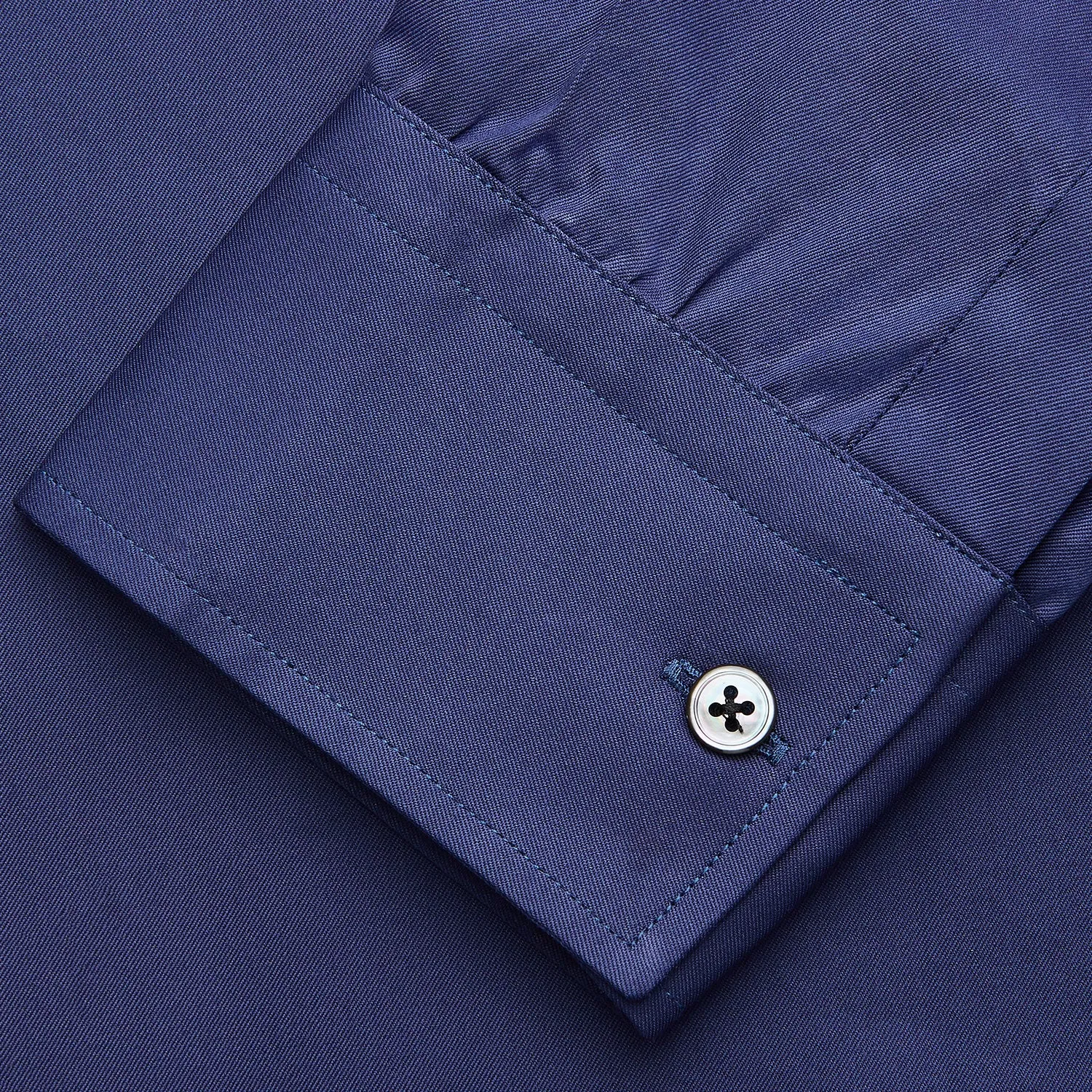 Blue Piece Dyed Weekend Fit Suffolk Shirt