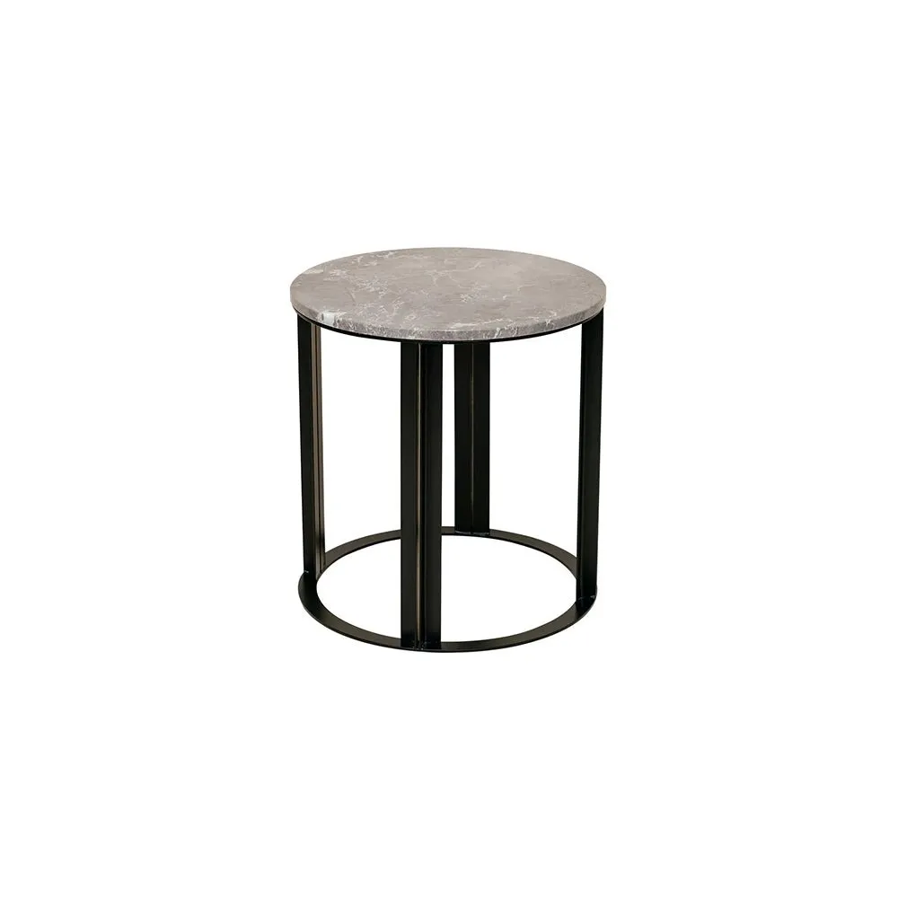 Bowie Marble Side Table - Grey