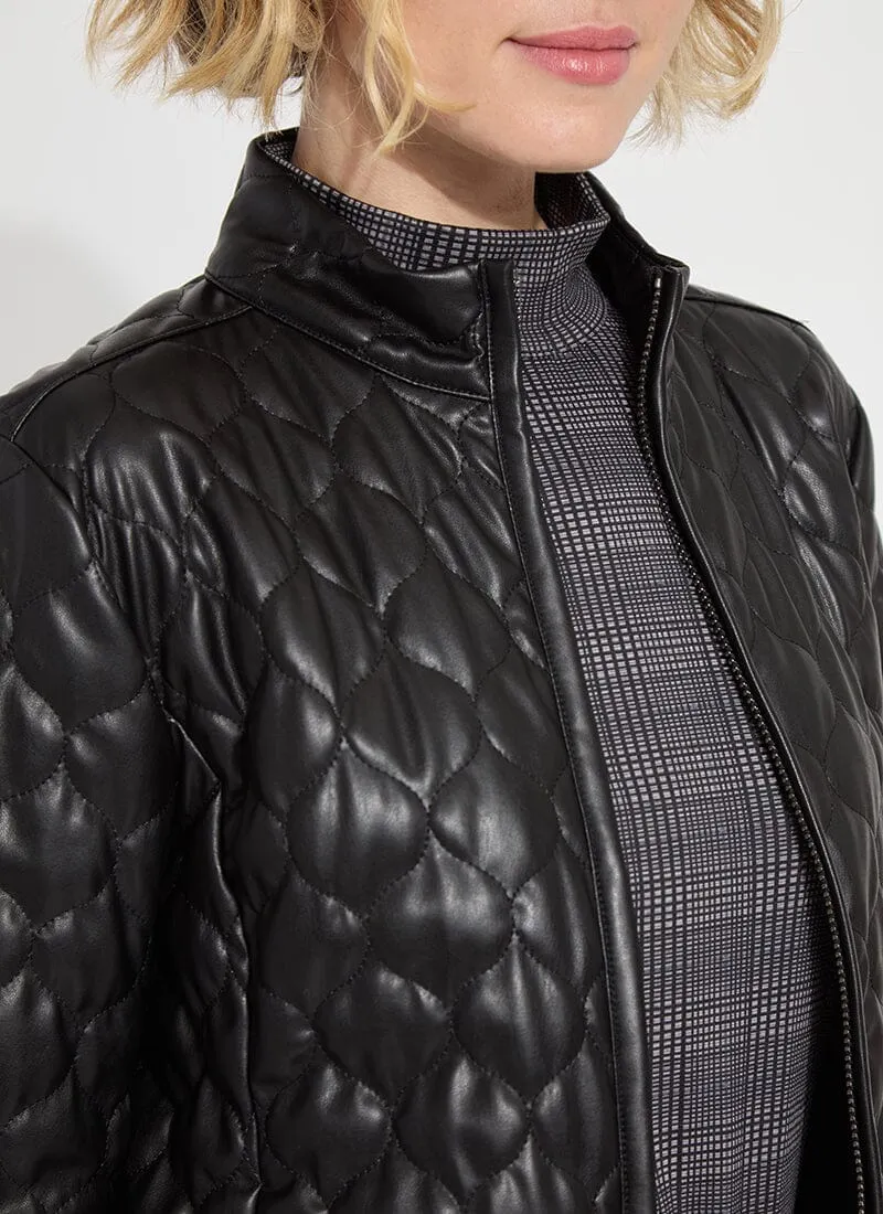 Brooklyn Quilted Vegan Leather Jacket