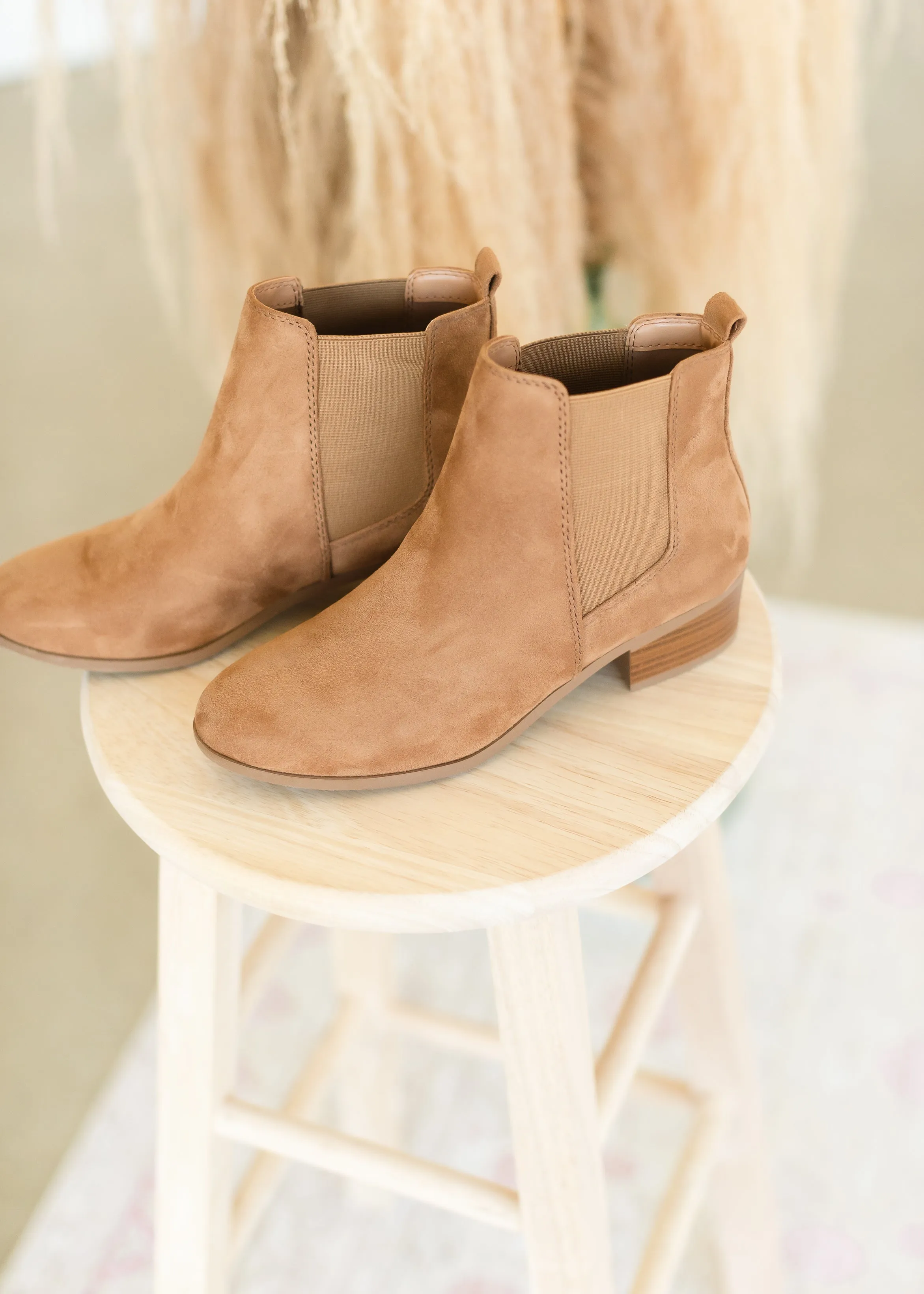 Brown Suede Ribbed Bootie - FINAL SALE