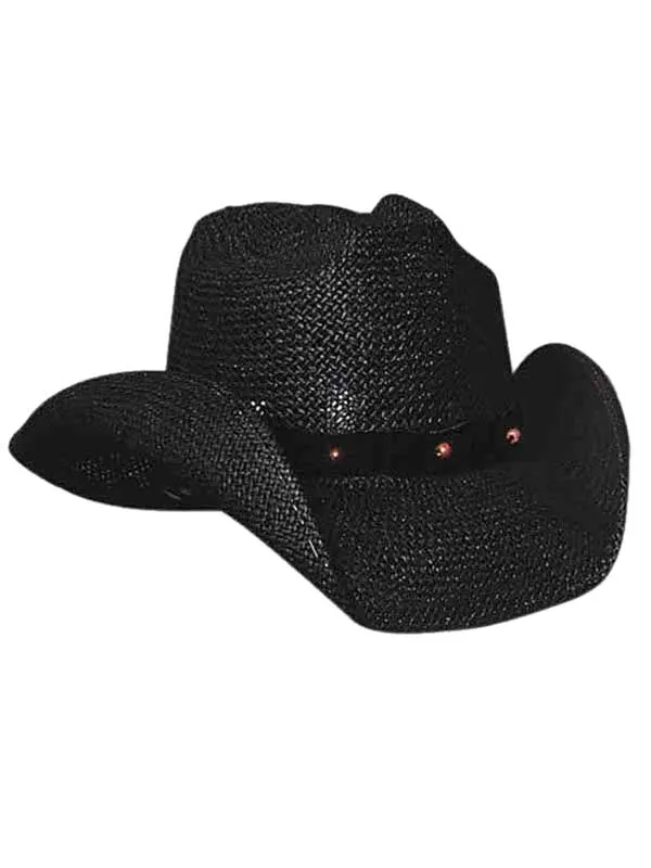 Bullhide AFTER PARTY 0221BL Straw Hat Black