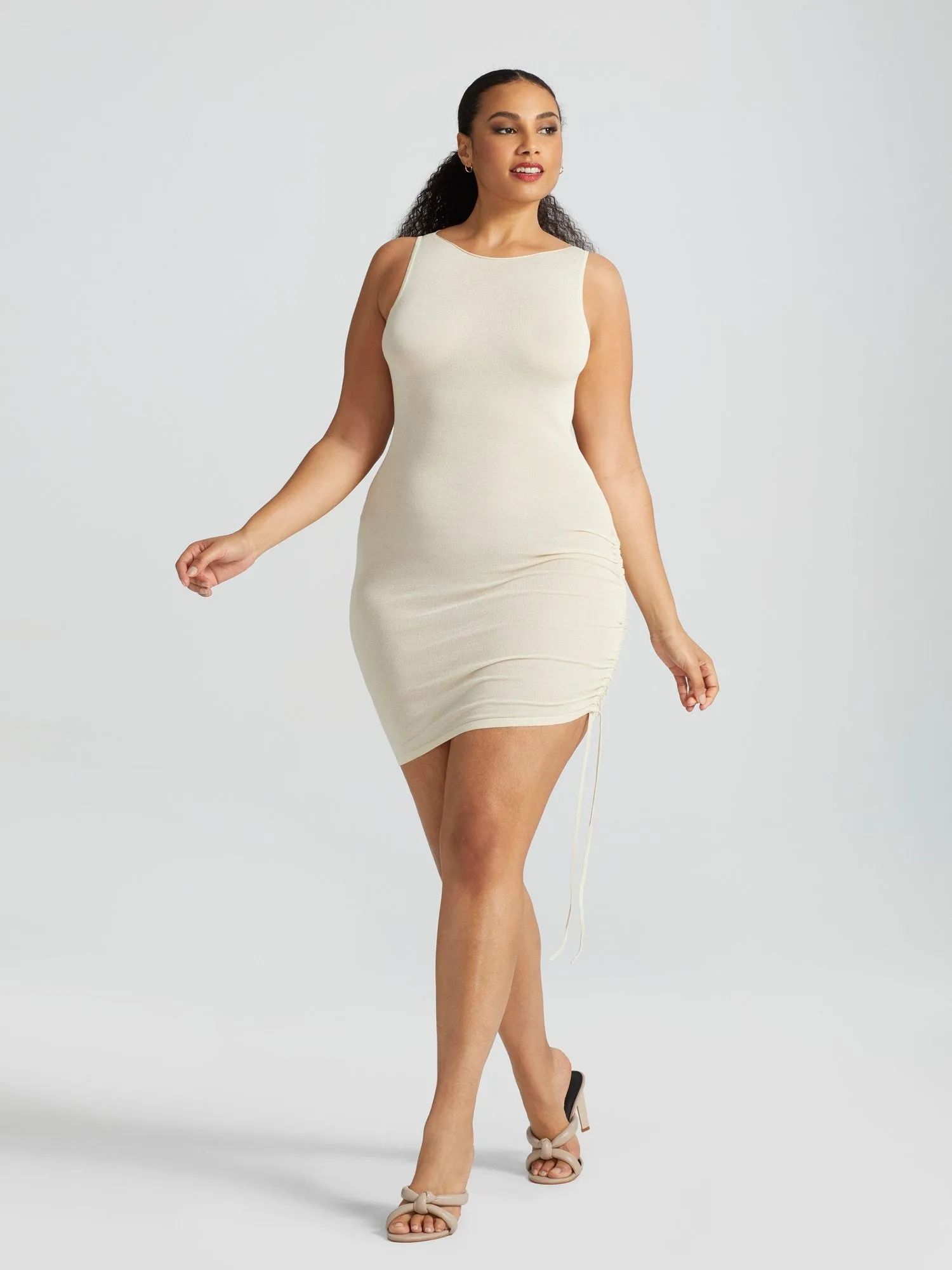 Cadena Side-Ruched Dress