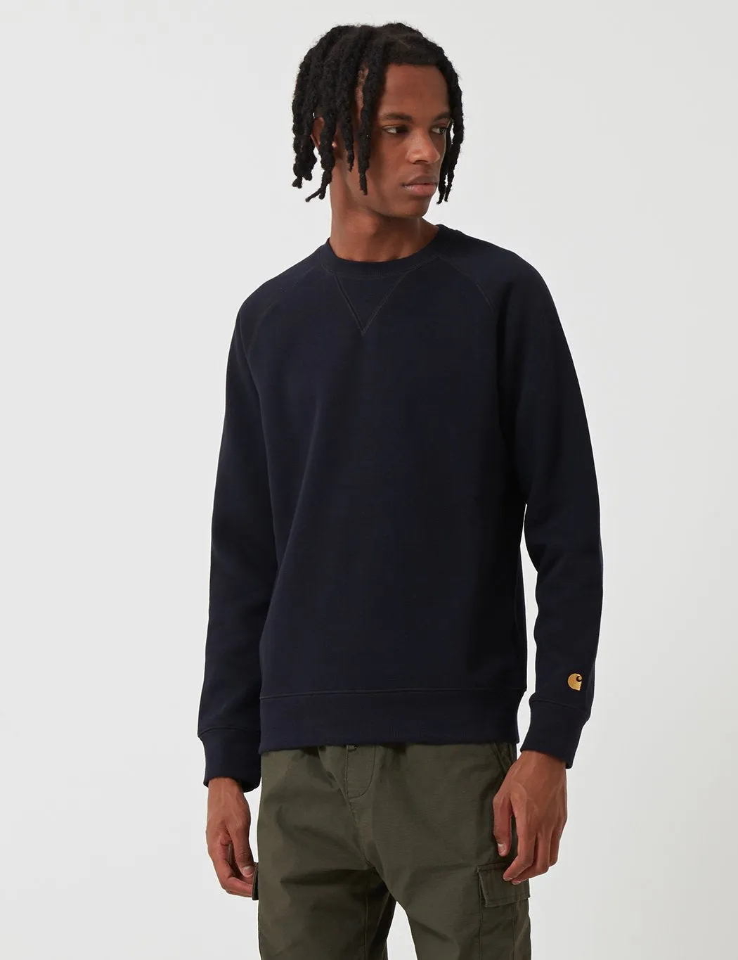 Carhartt-WIP Chase Sweatshirt - Dark Navy Blue