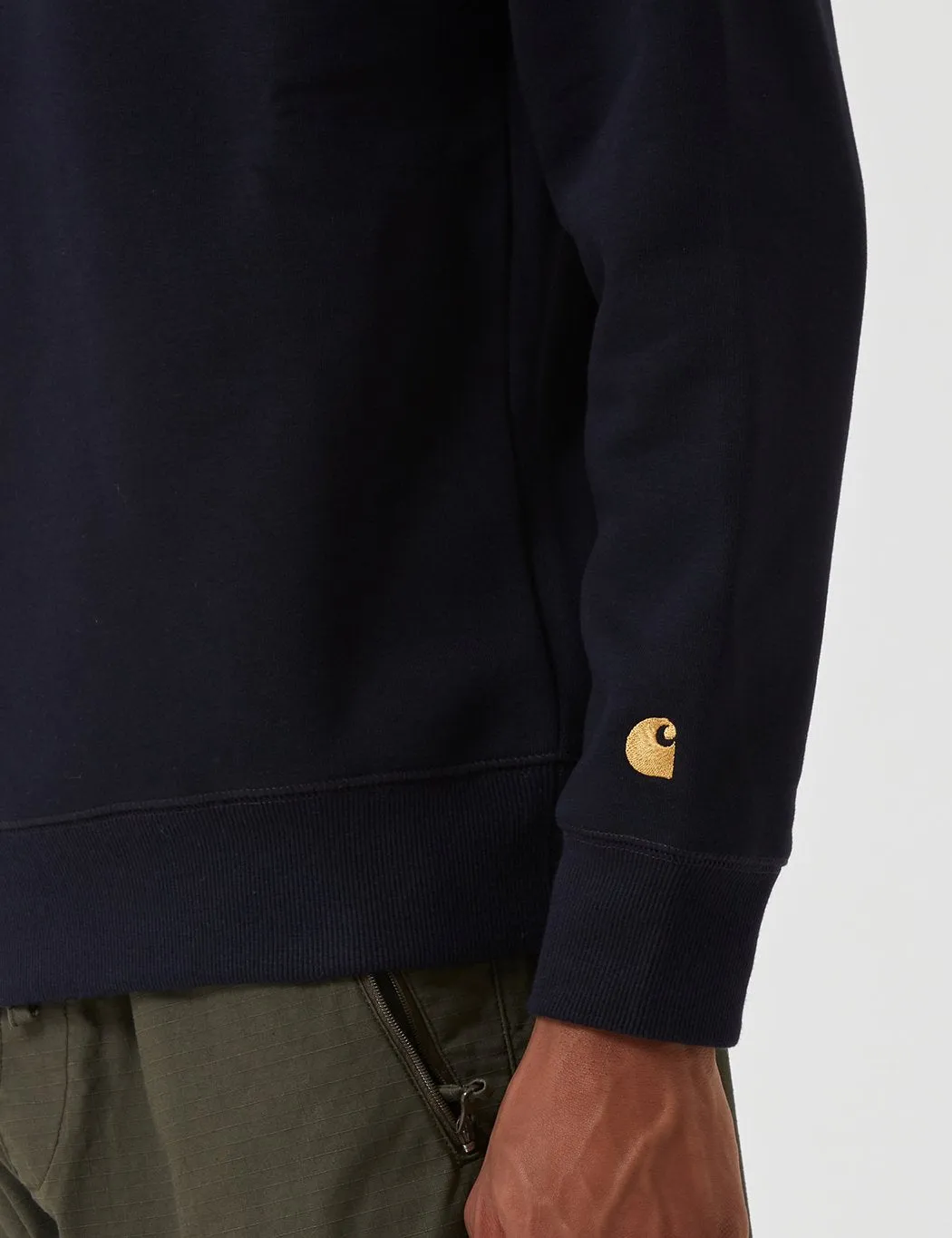 Carhartt-WIP Chase Sweatshirt - Dark Navy Blue